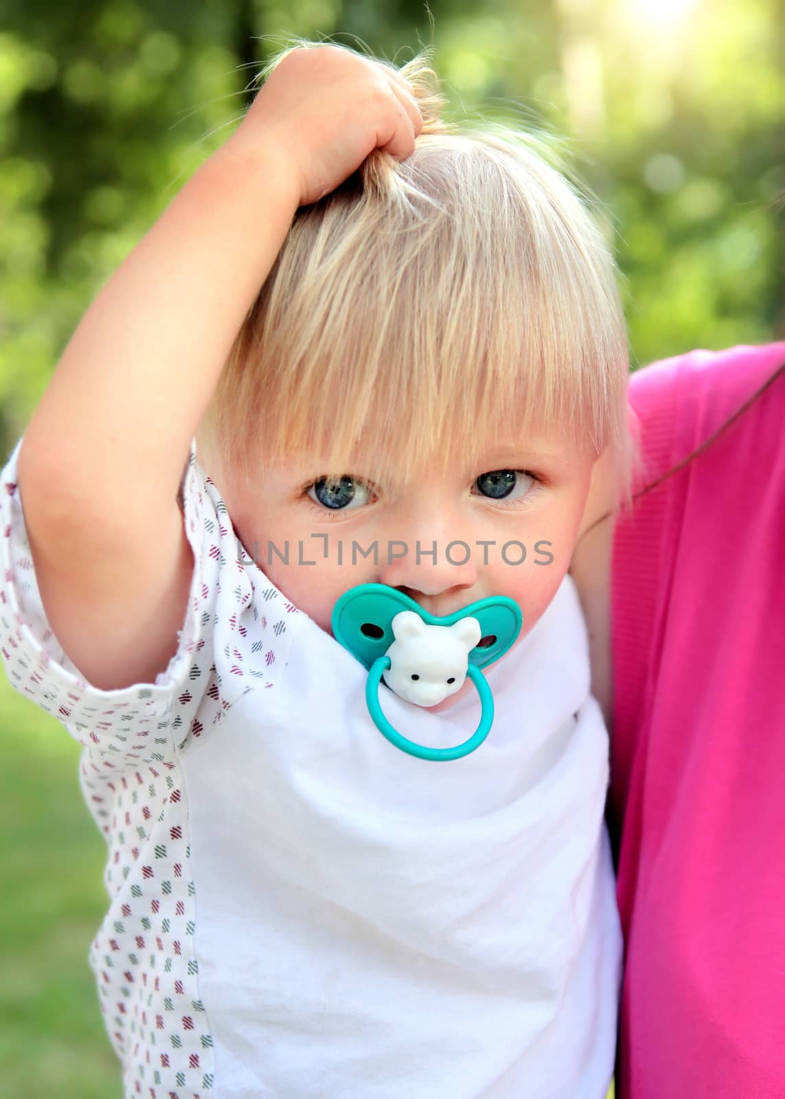 Child Portrait in the Summer Park