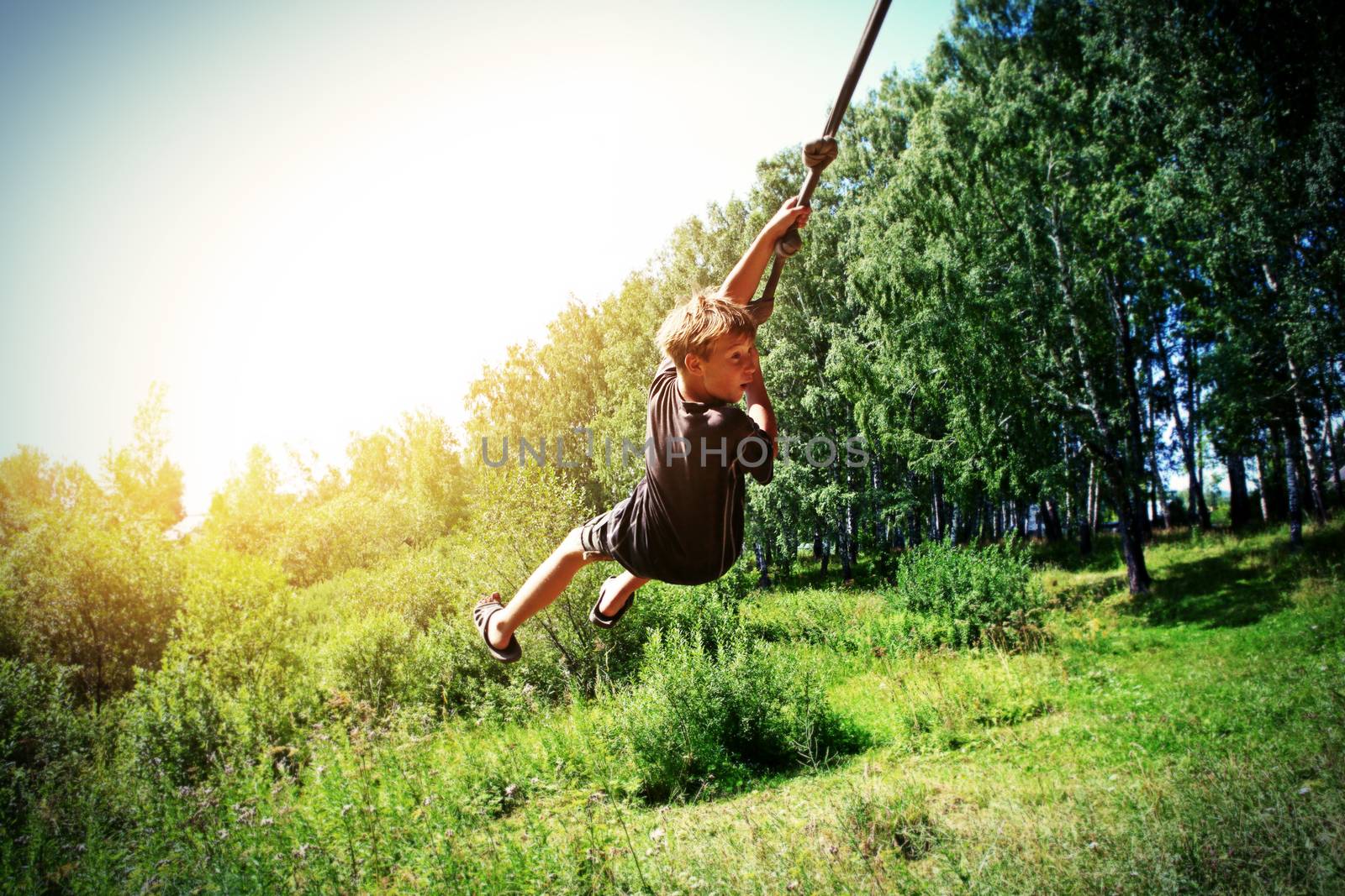 Kid Bungee jumping by sabphoto