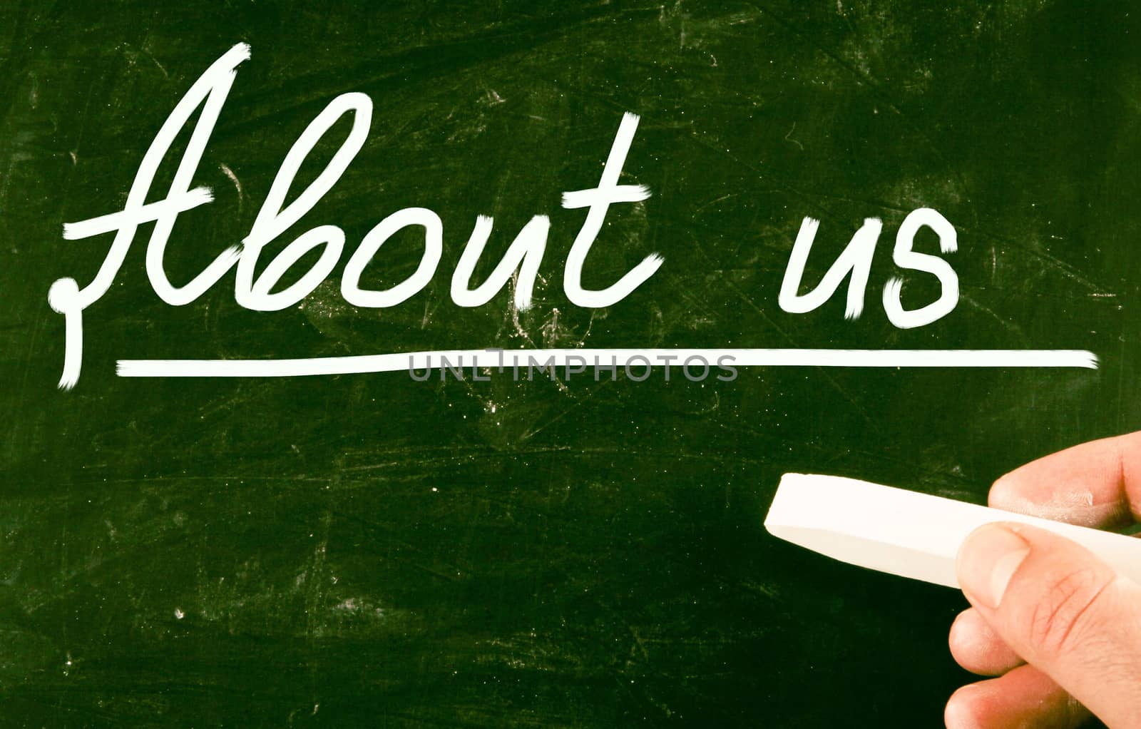 about us concept