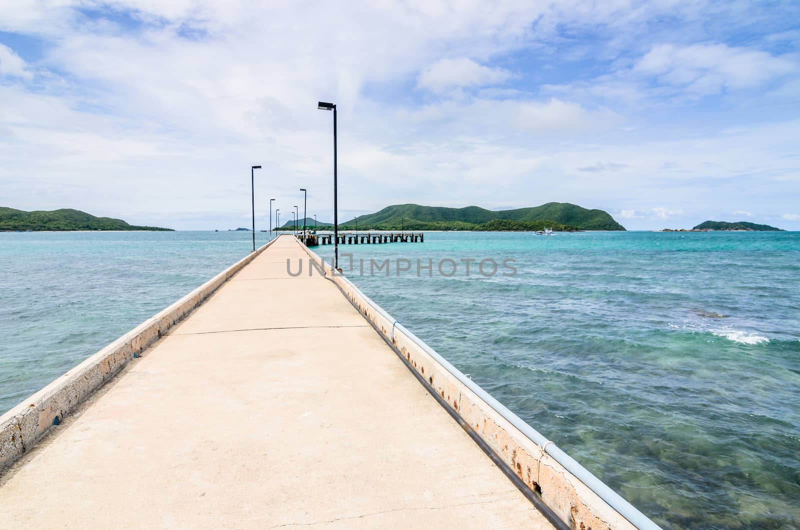 Green island and sea nature landscape by sweetcrisis