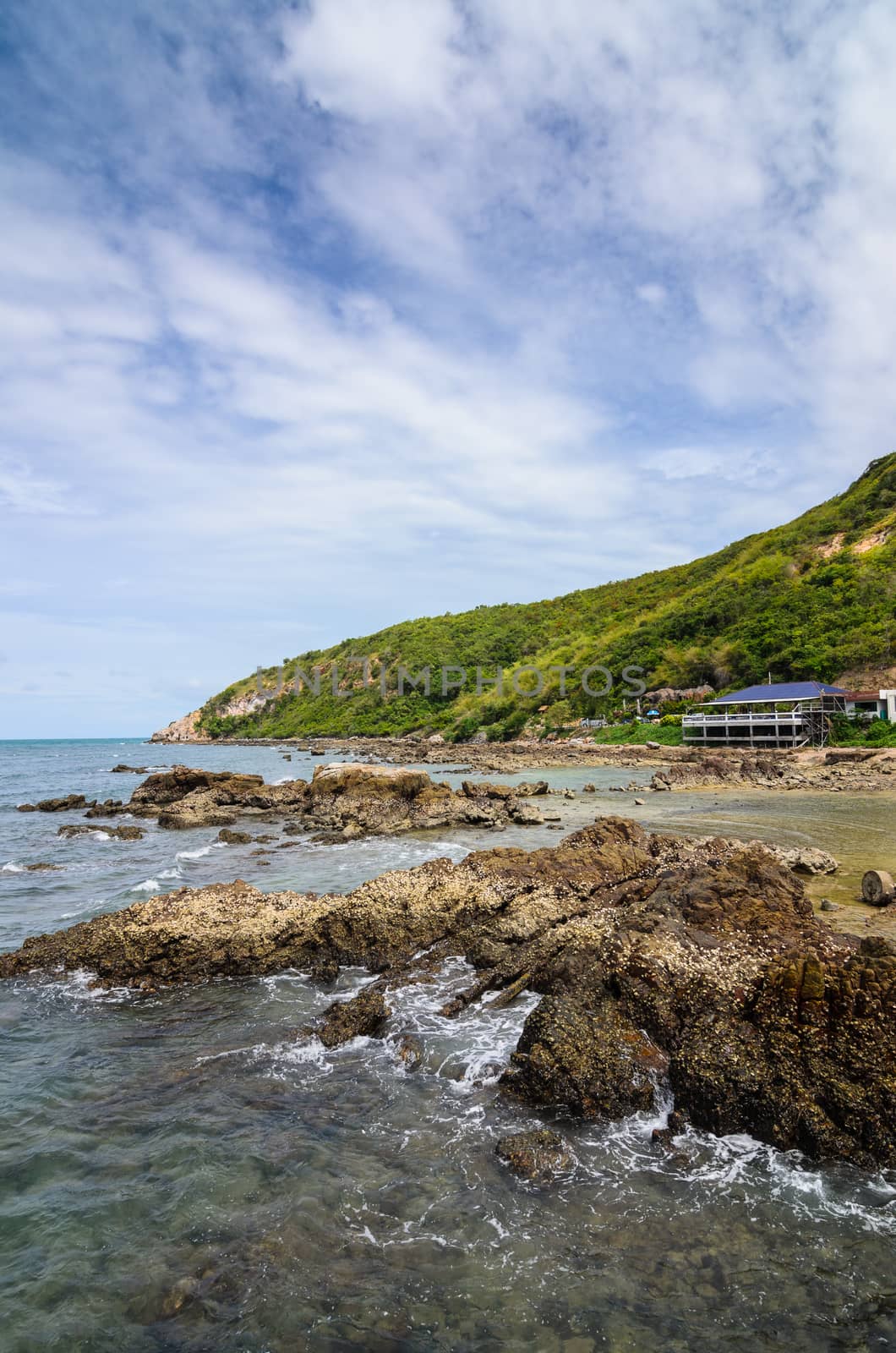 Green island and sea nature landscape in Thailand