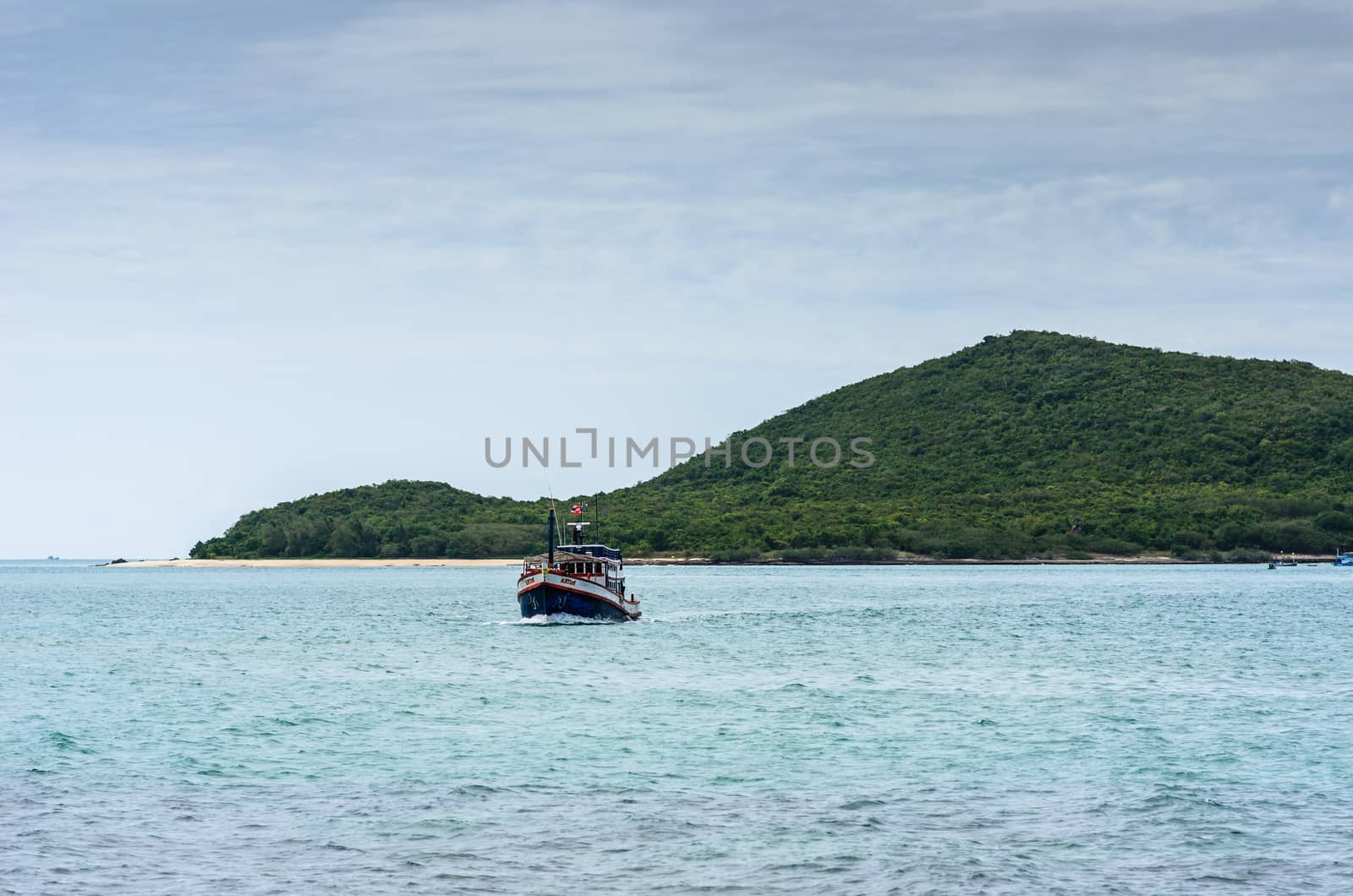 Green island and sea nature landscape by sweetcrisis