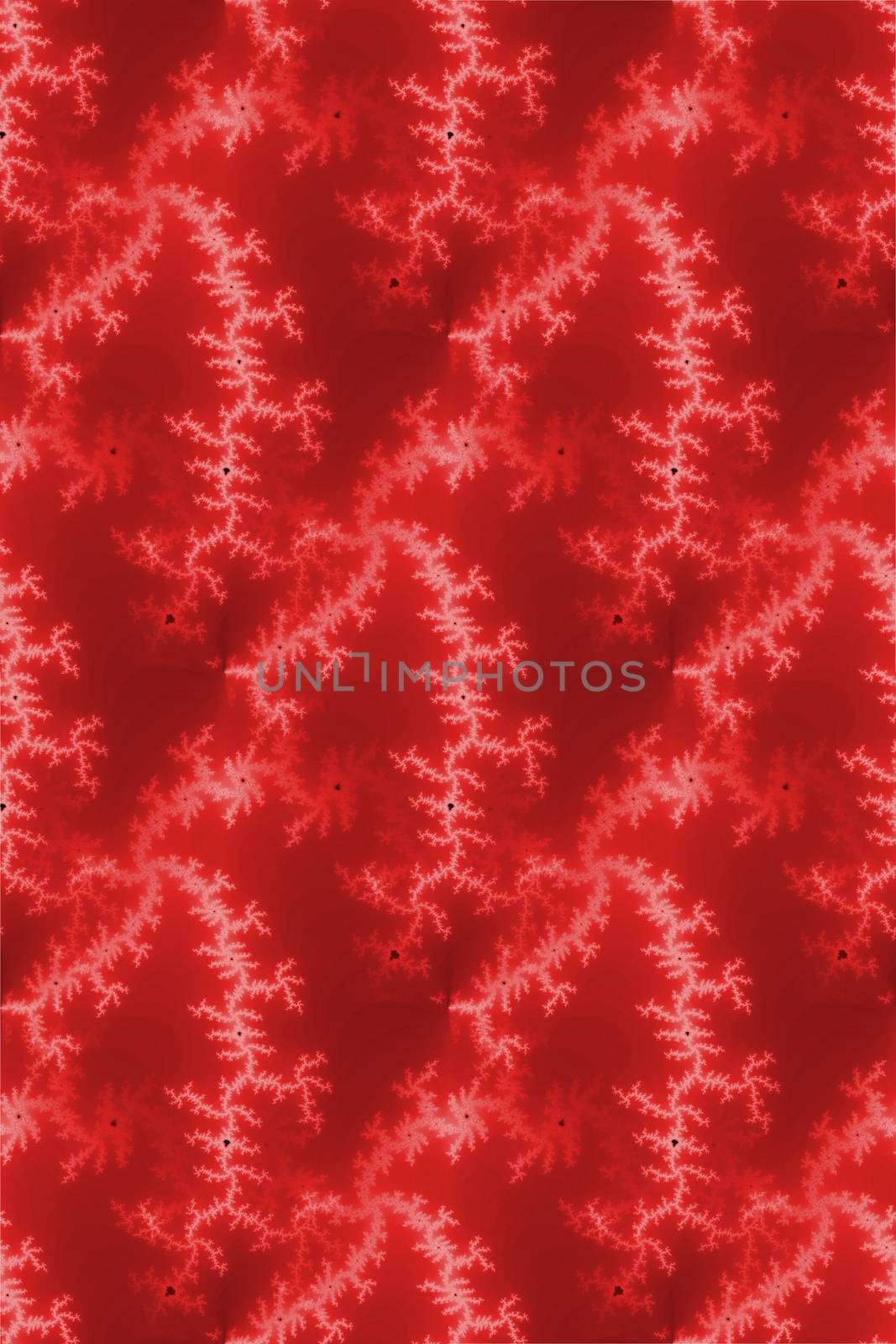 A seamless fractal background in the color of red.