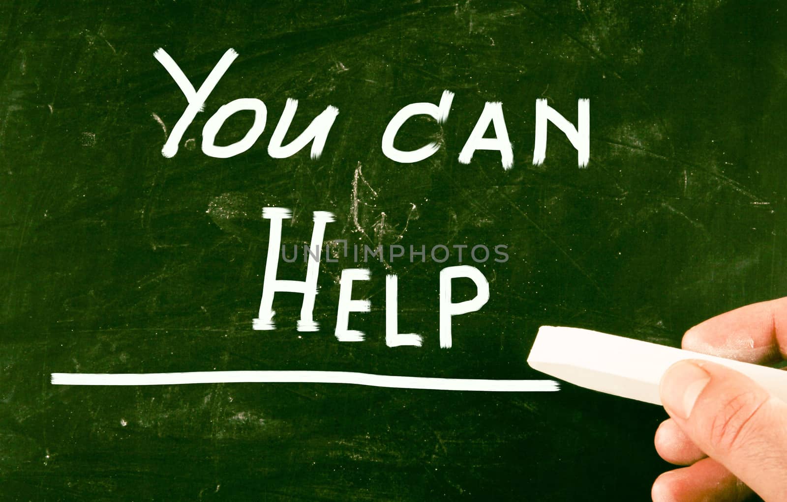you can help concept