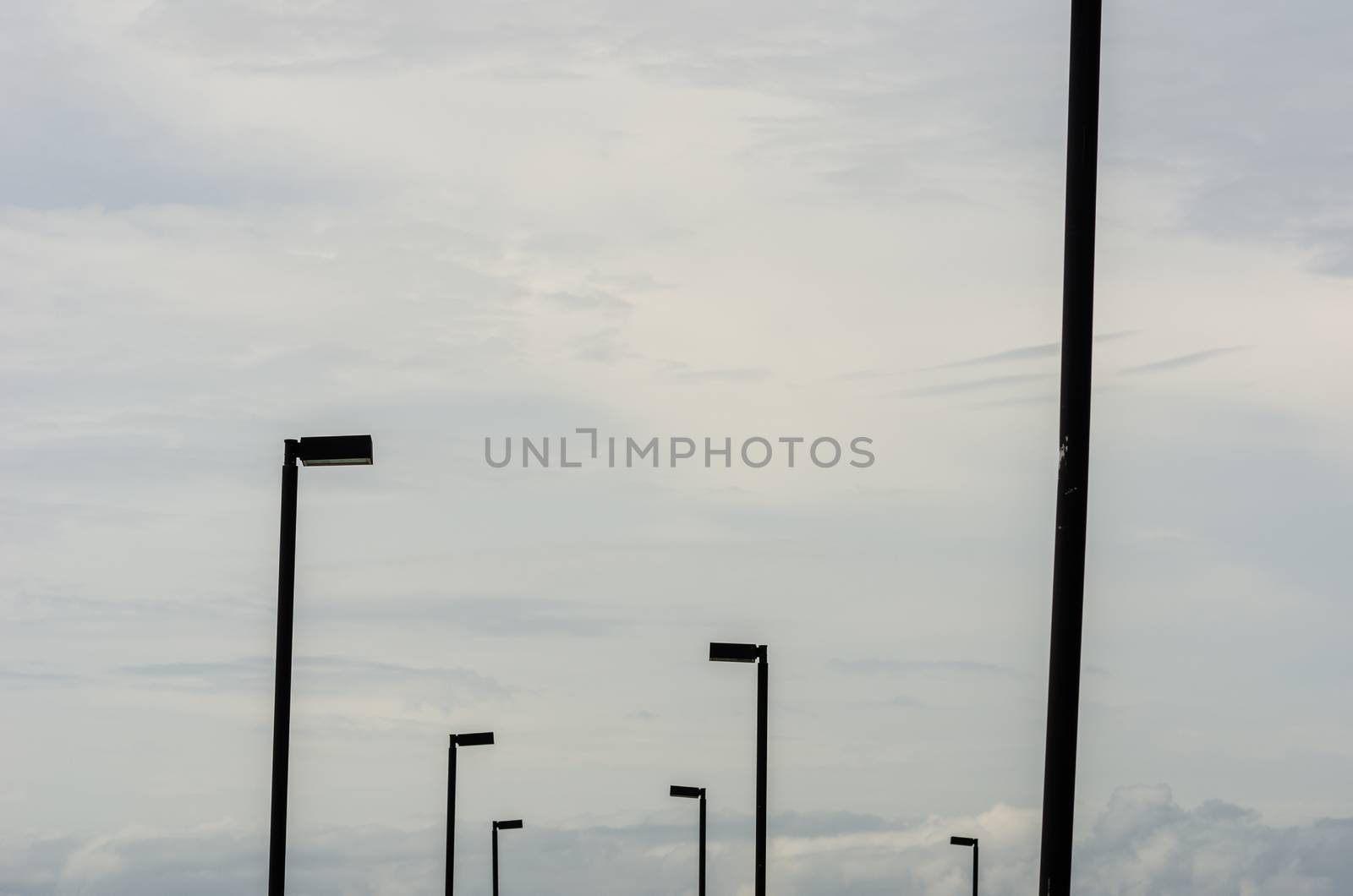 Black Light pole and sky by sweetcrisis