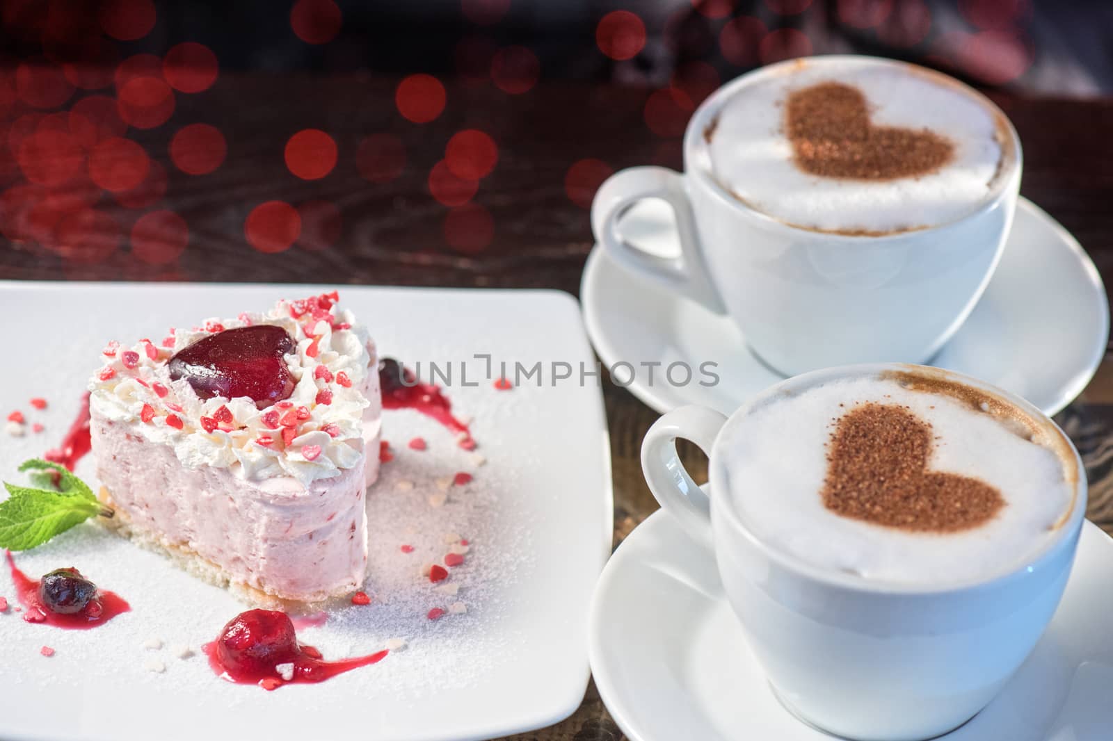 tasty heart shaped valentine cake