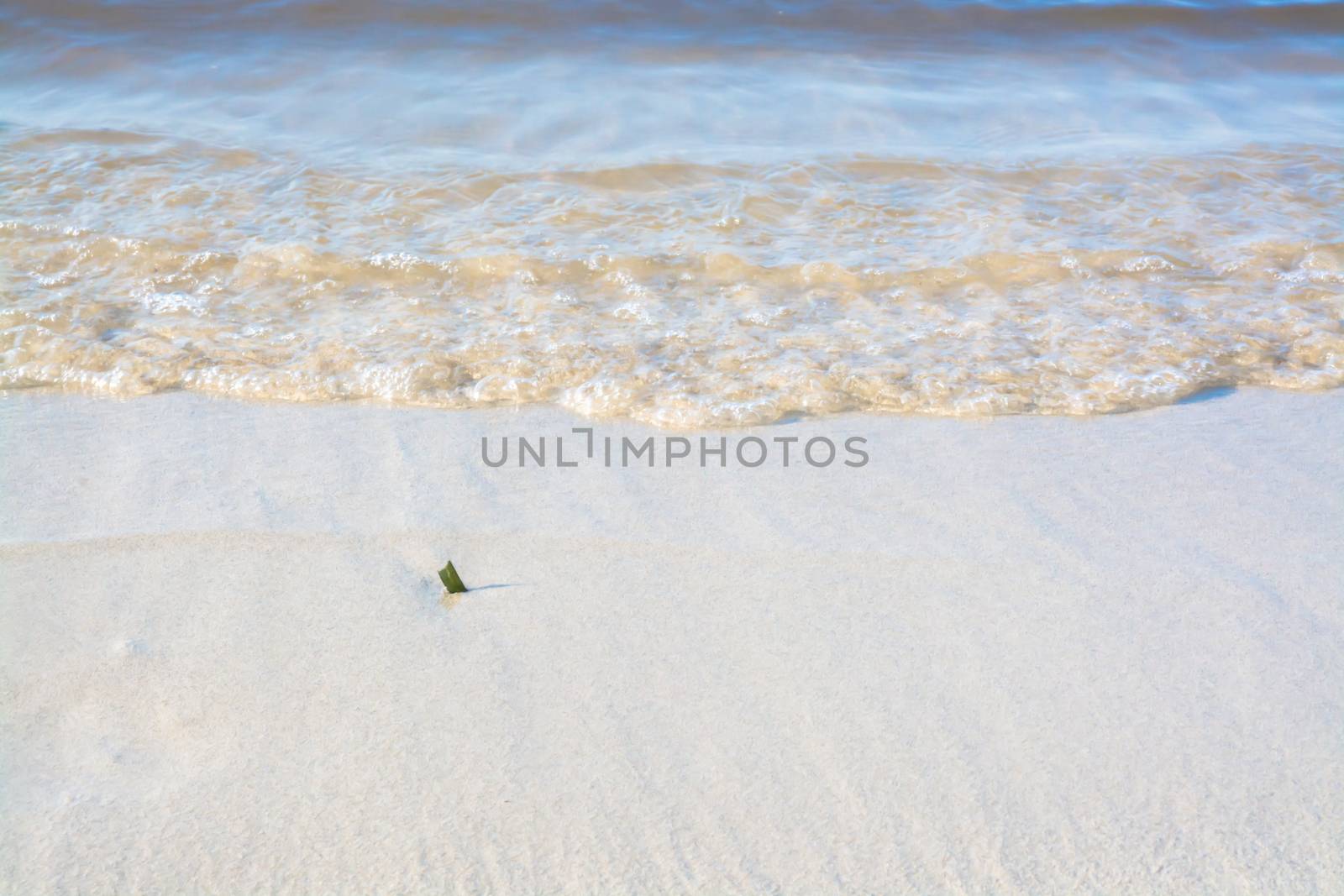 Morning waves closeup. Mallorca, Balearic islands, Spain in July.