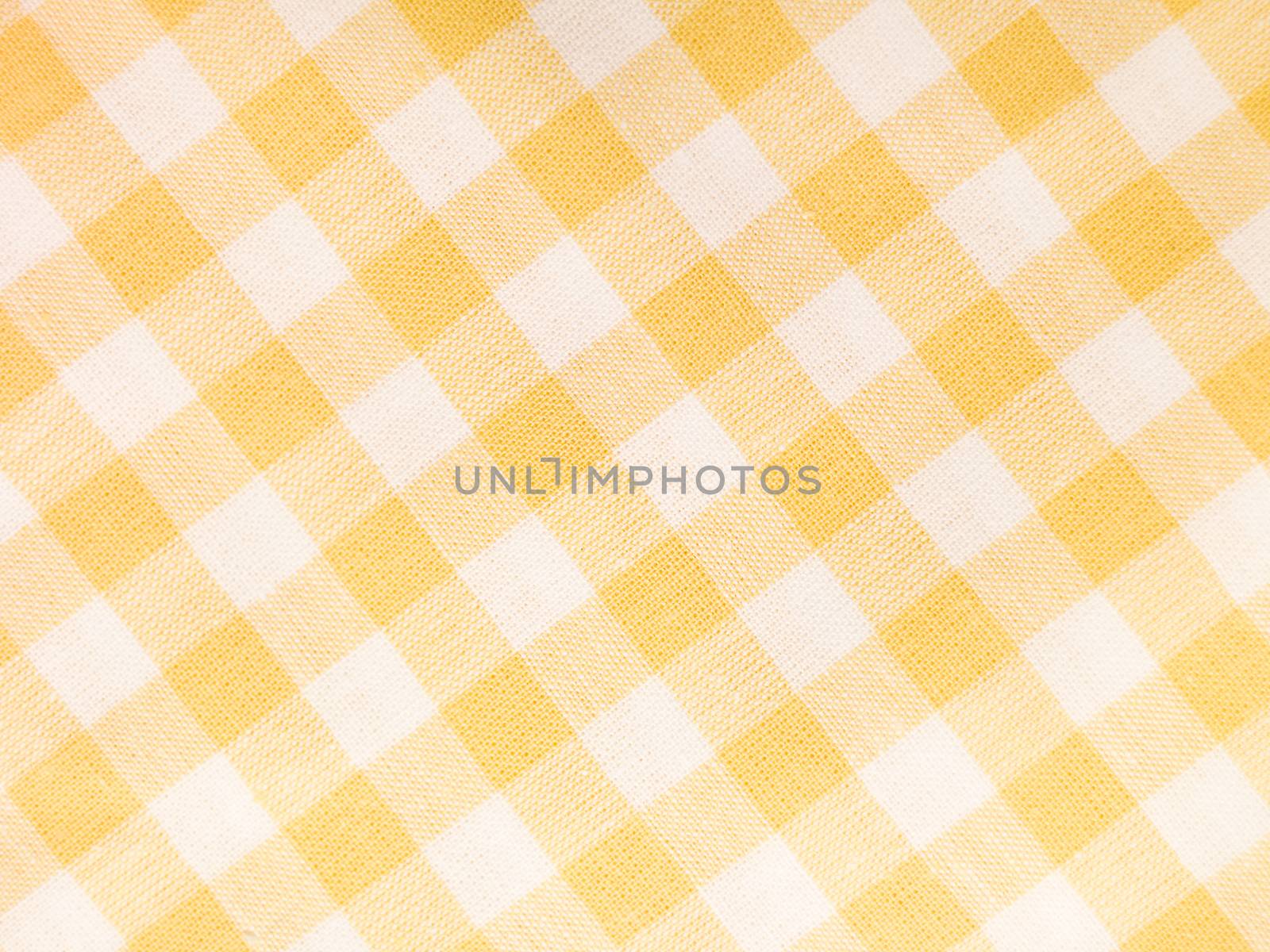 Yellow checked textile full frame