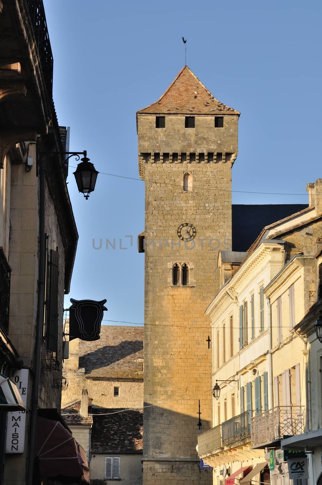 France, Aquitaine, Dordogne, Beaumont-du-P�rigord, St Front fortified church