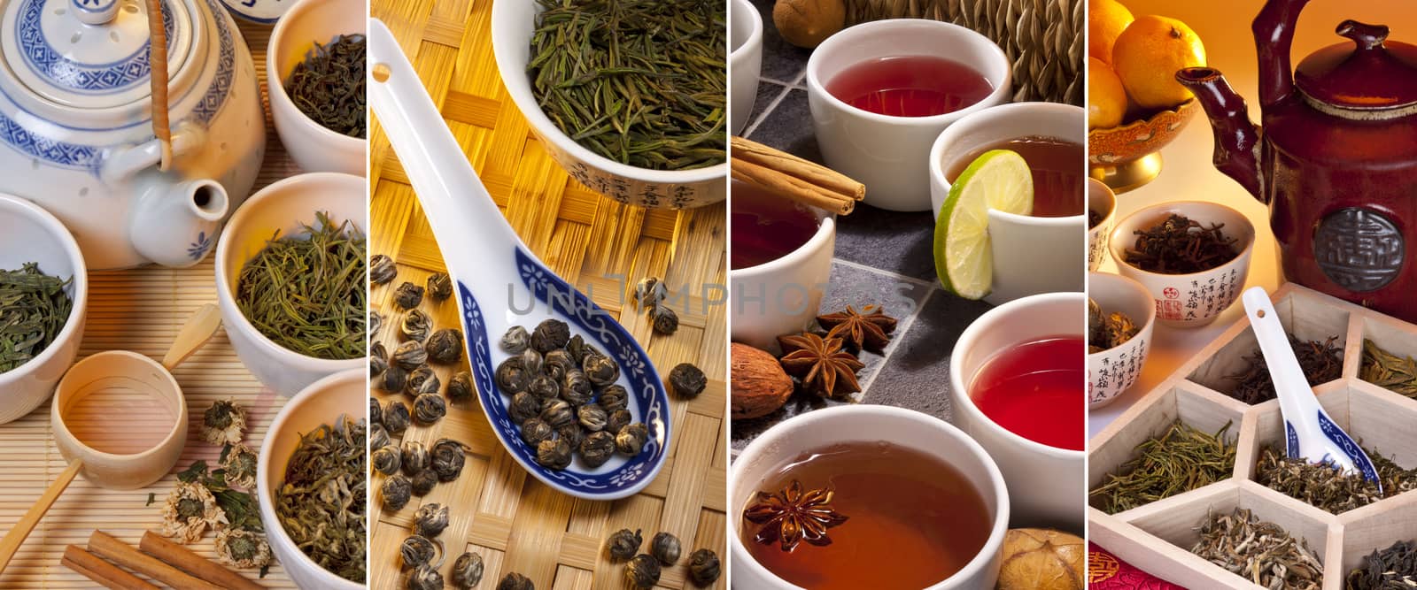 Selection of Chinese Green Teas and Herbal and Spiced Teas.