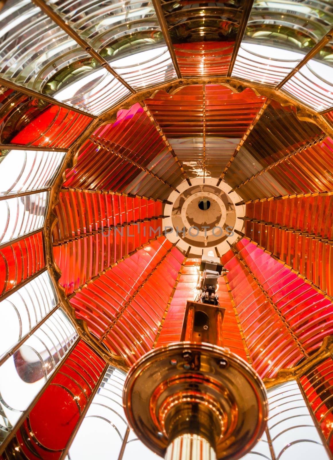 Small Lamp Inside Fresnel Lens Historical Lighthouse Nautical Be by ChrisBoswell