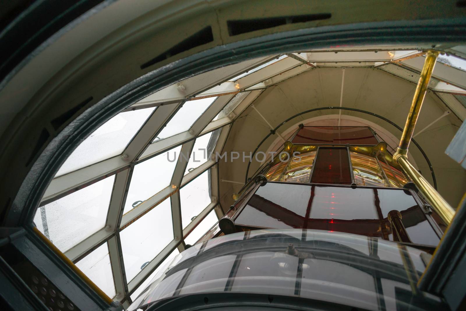 A Small Lamp Inside the Fresnel Lens makes all the light needed