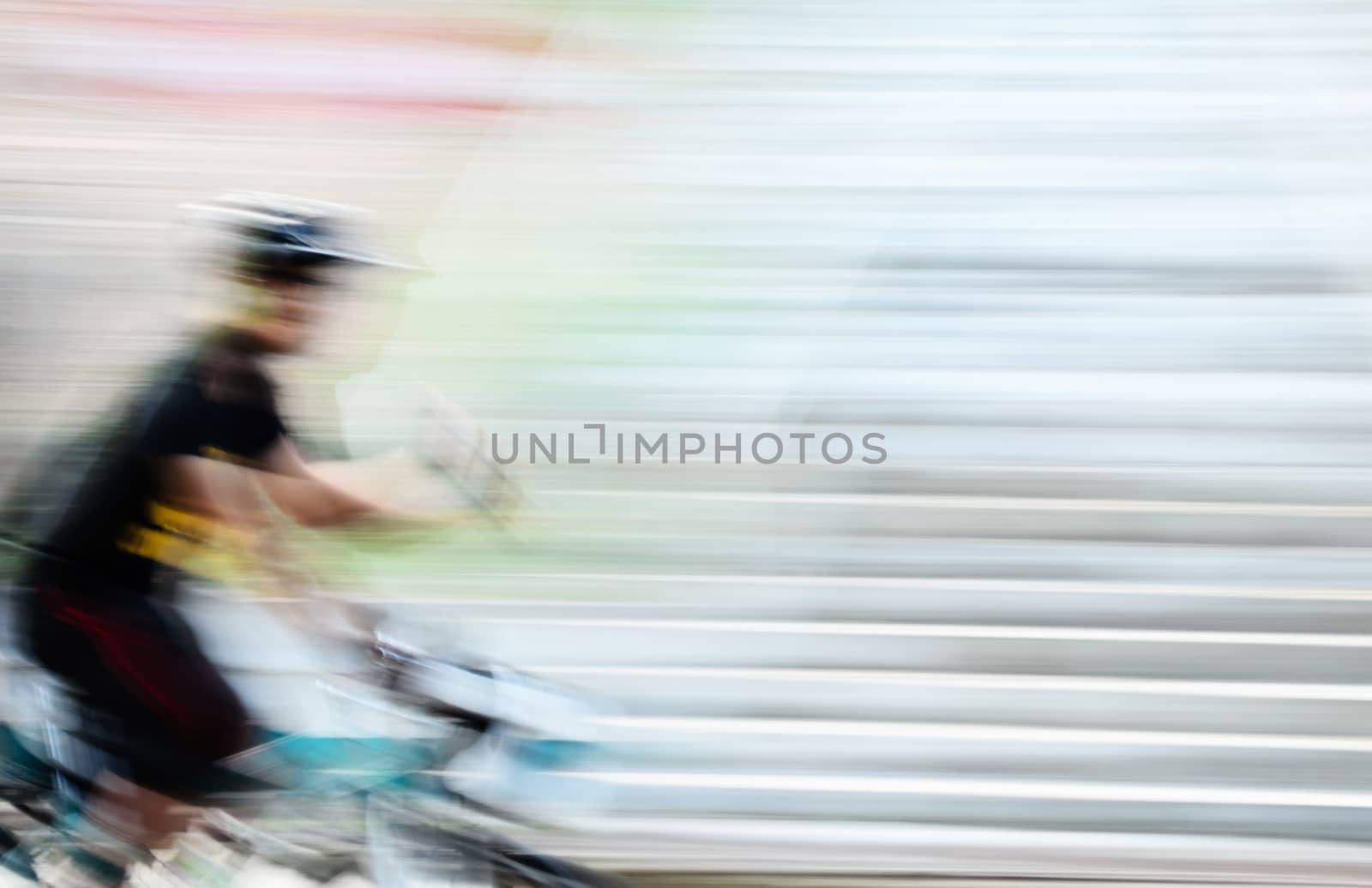 The Speed Bicycle in Motion Blur.