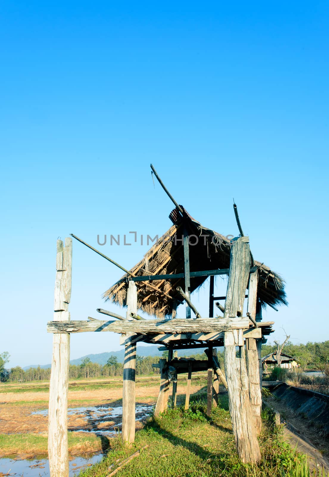 The Little Hut on Farm land.