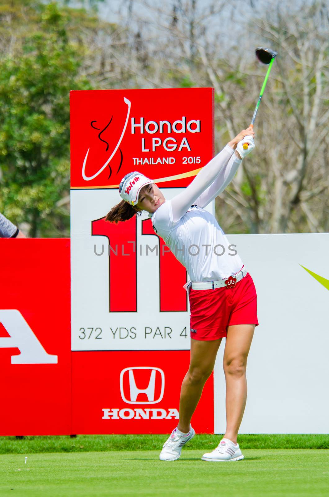 CHONBURI - FEBRUARY 28: Chella Choi of South Korea in Honda LPGA Thailand 2015 at Siam Country Club, Pattaya Old Course on February 28, 2015 in Chonburi, Thailand.