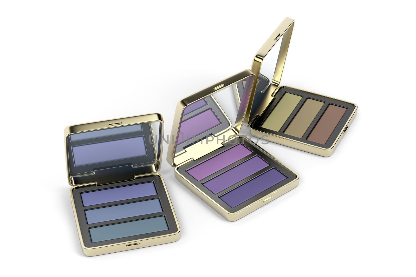 Eye shadows in gold boxes by magraphics