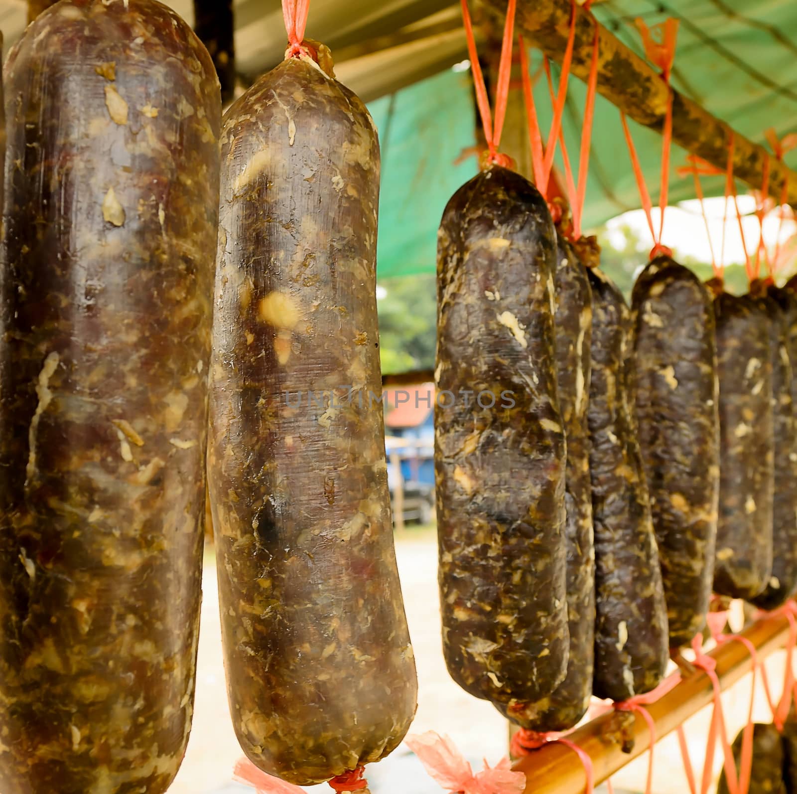 local Sausage Food Preservation in Northern East of Thailand by kobfujar
