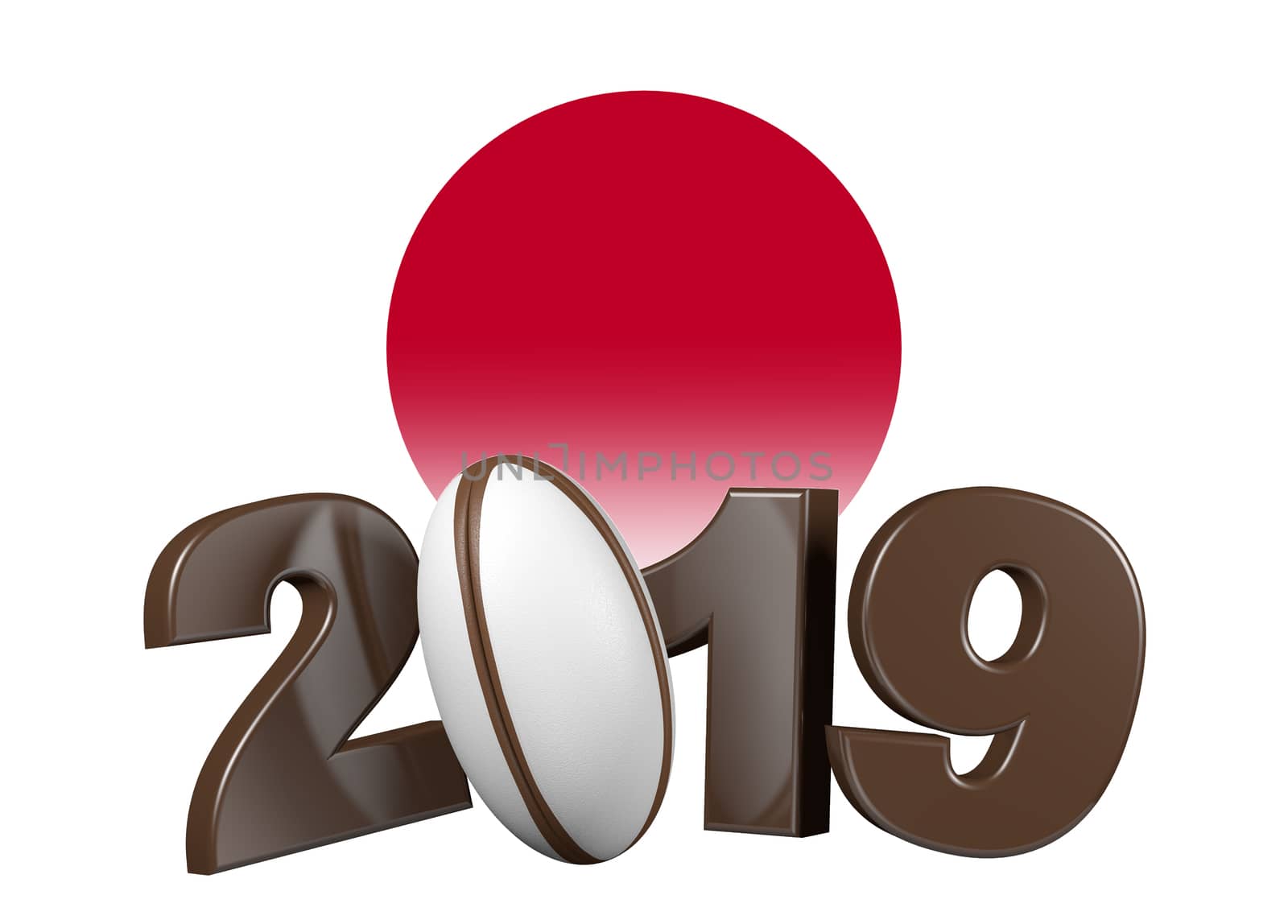 Brown Rugby 2019 design with Japan Flag