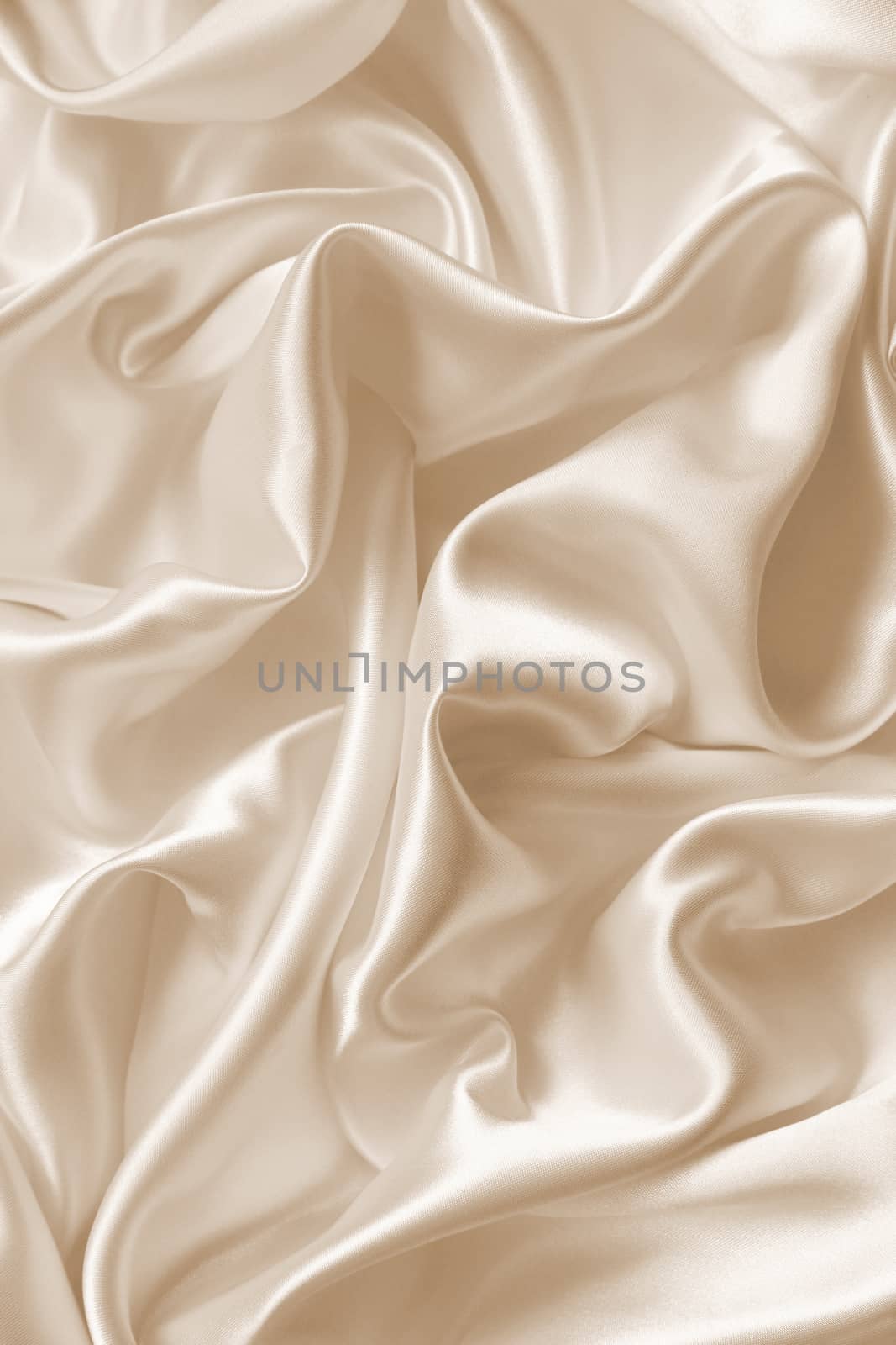 Smooth elegant golden silk can use as wedding background. In Sepia toned. Retro style