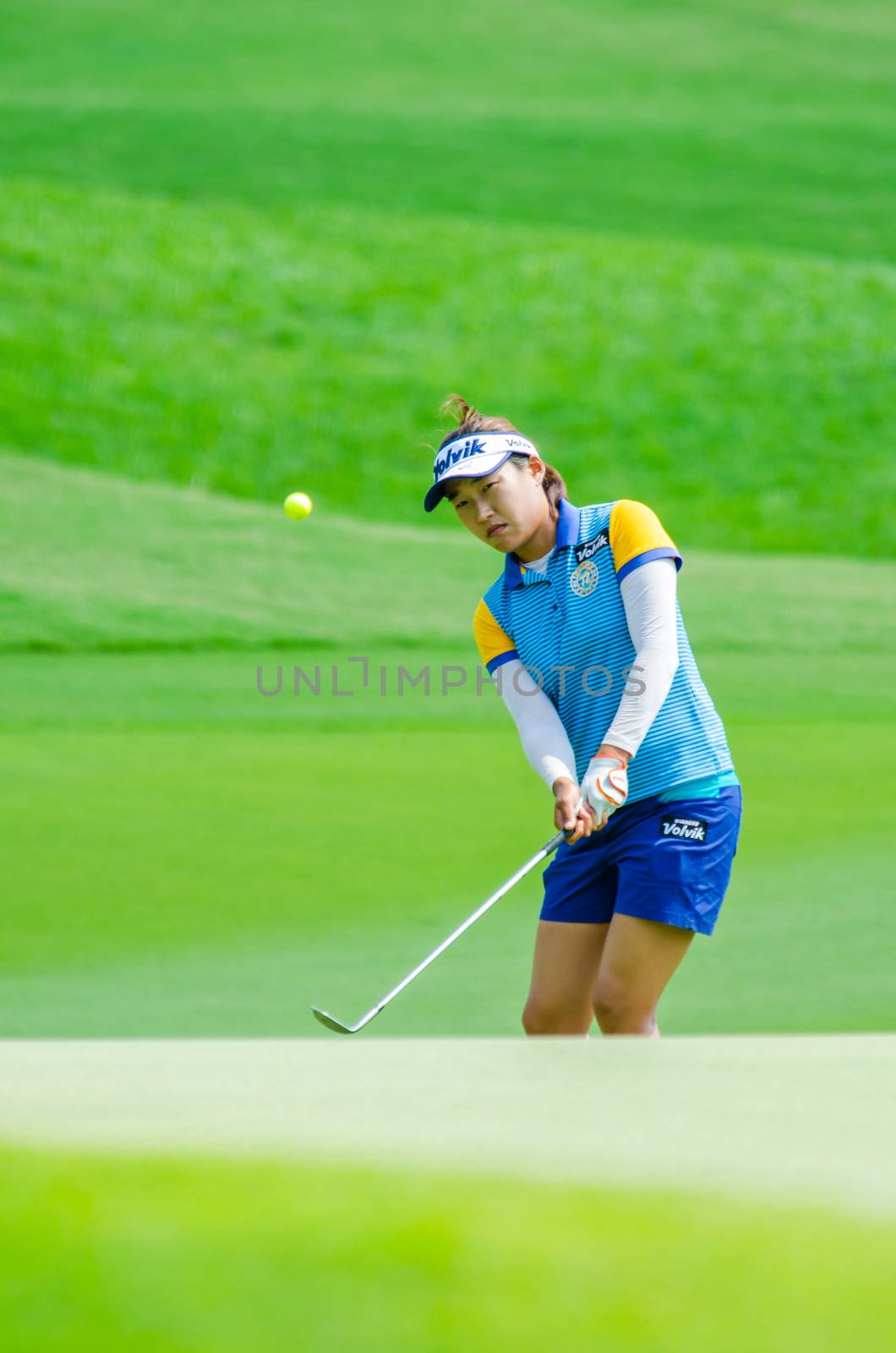 CHONBURI - FEBRUARY 28: Ilhee Lee of South Korea in Honda LPGA Thailand 2015 at Siam Country Club, Pattaya Old Course on February 28, 2015 in Chonburi, Thailand.