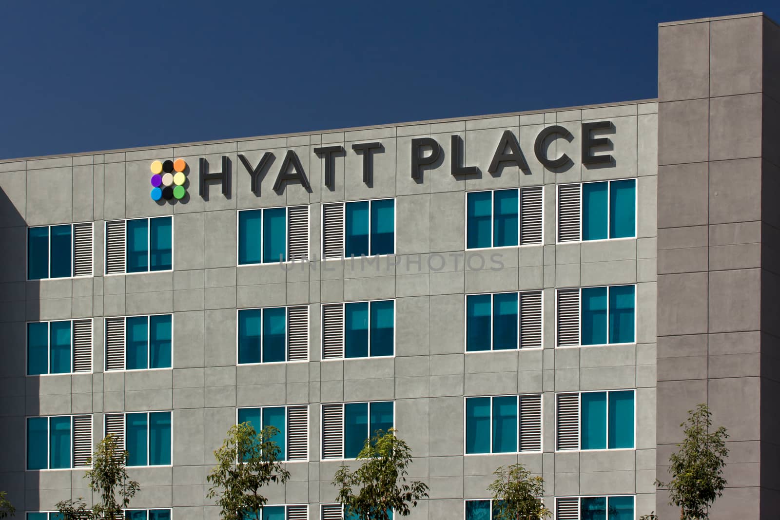 EL SEGUNDO, CA/USA - MARCH 7, 2015: Hyatt Place motel. Hyatt Hotels Corporation is an American international company and operator of hotels.