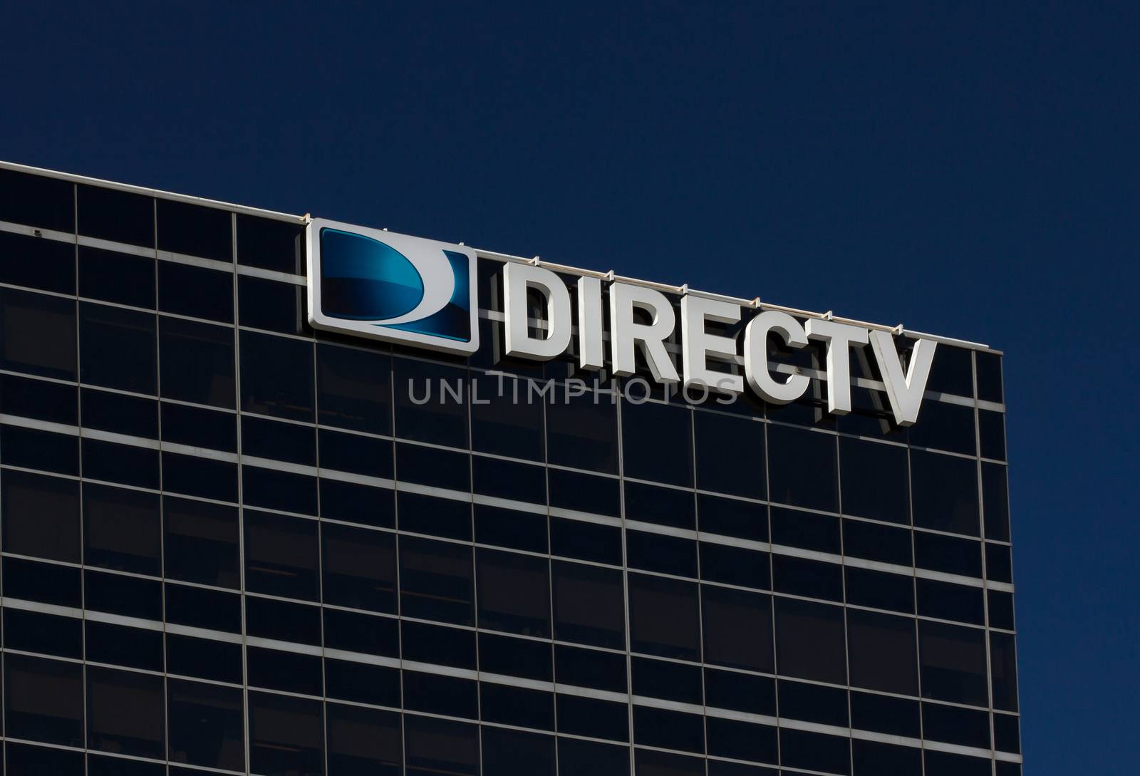 EL SEGUNDO, CA/USA - MARCH 7, 2015: DirecTV corporate headquarters building. DirecTV is an American direct broadcast satellite service provider and broadcaster.