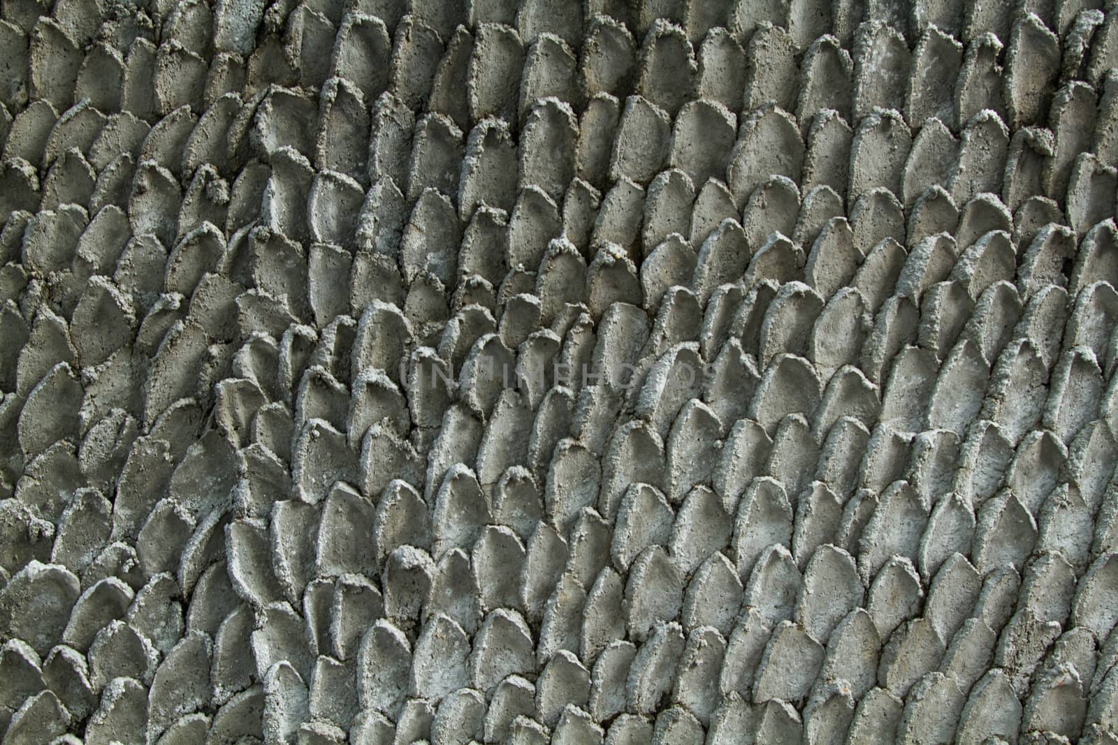 Cement wall with design by liewluck