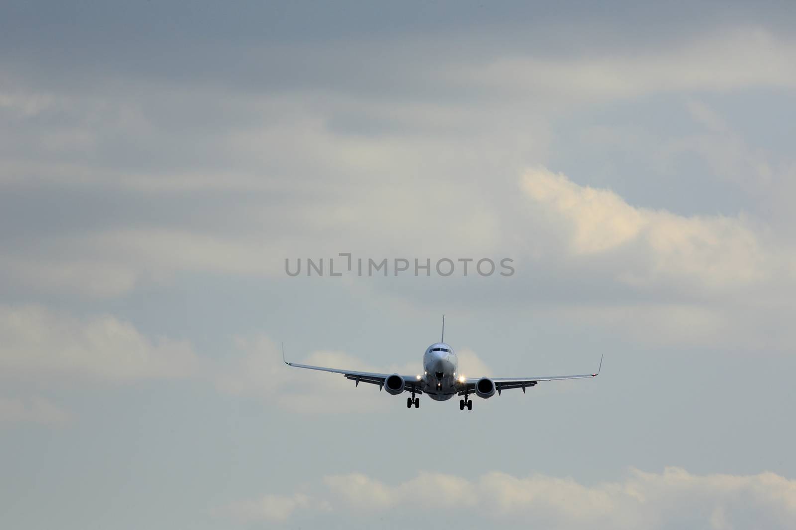 Airplane and the sky