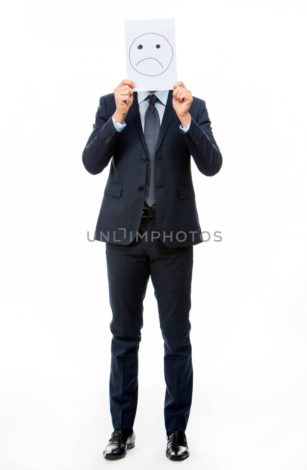 businessman with paper by Flareimage