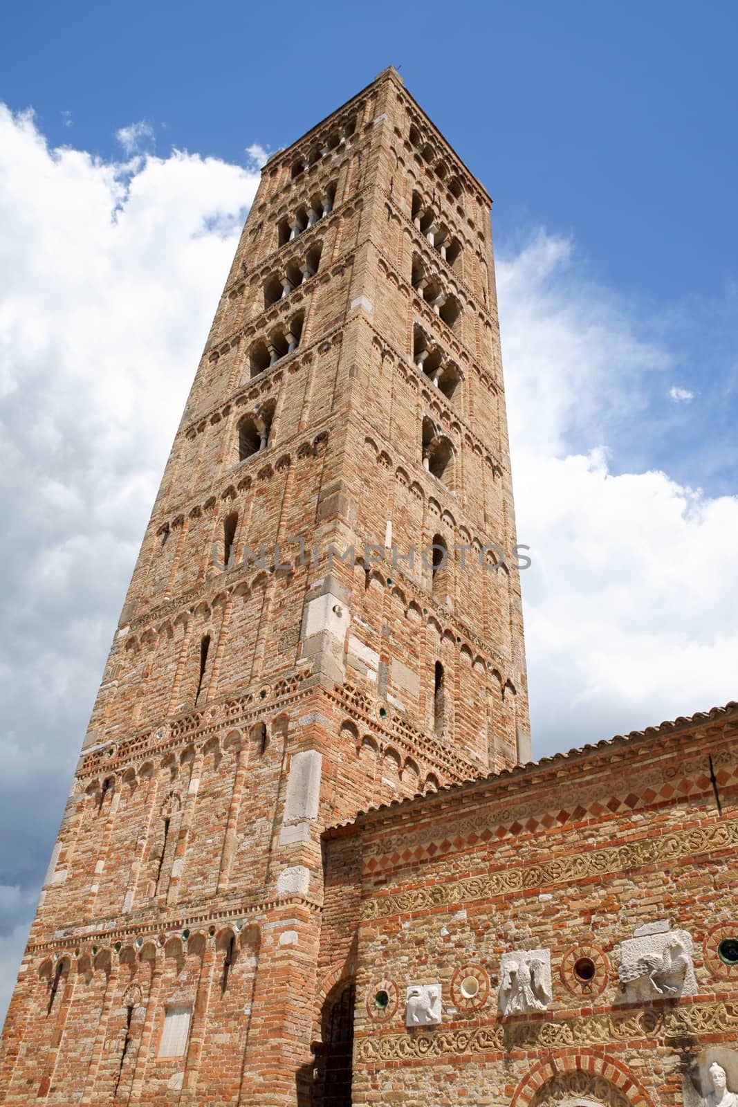 Pomposa Abbey is a Benedictine monastery in the province of Ferrara, Italy. It's first settlement probably dates back in 7th o 9th century. The church is dedicated to Saint Mary.