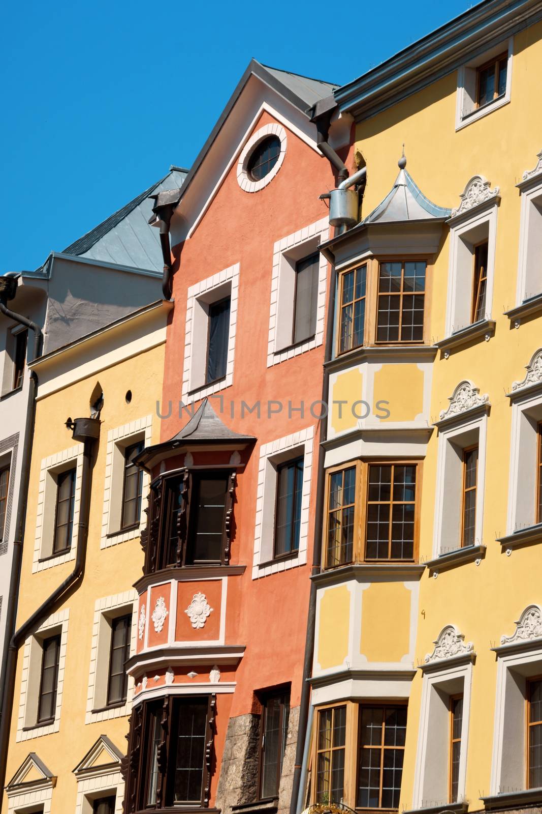 Colored houses in Innsbruck by citylights