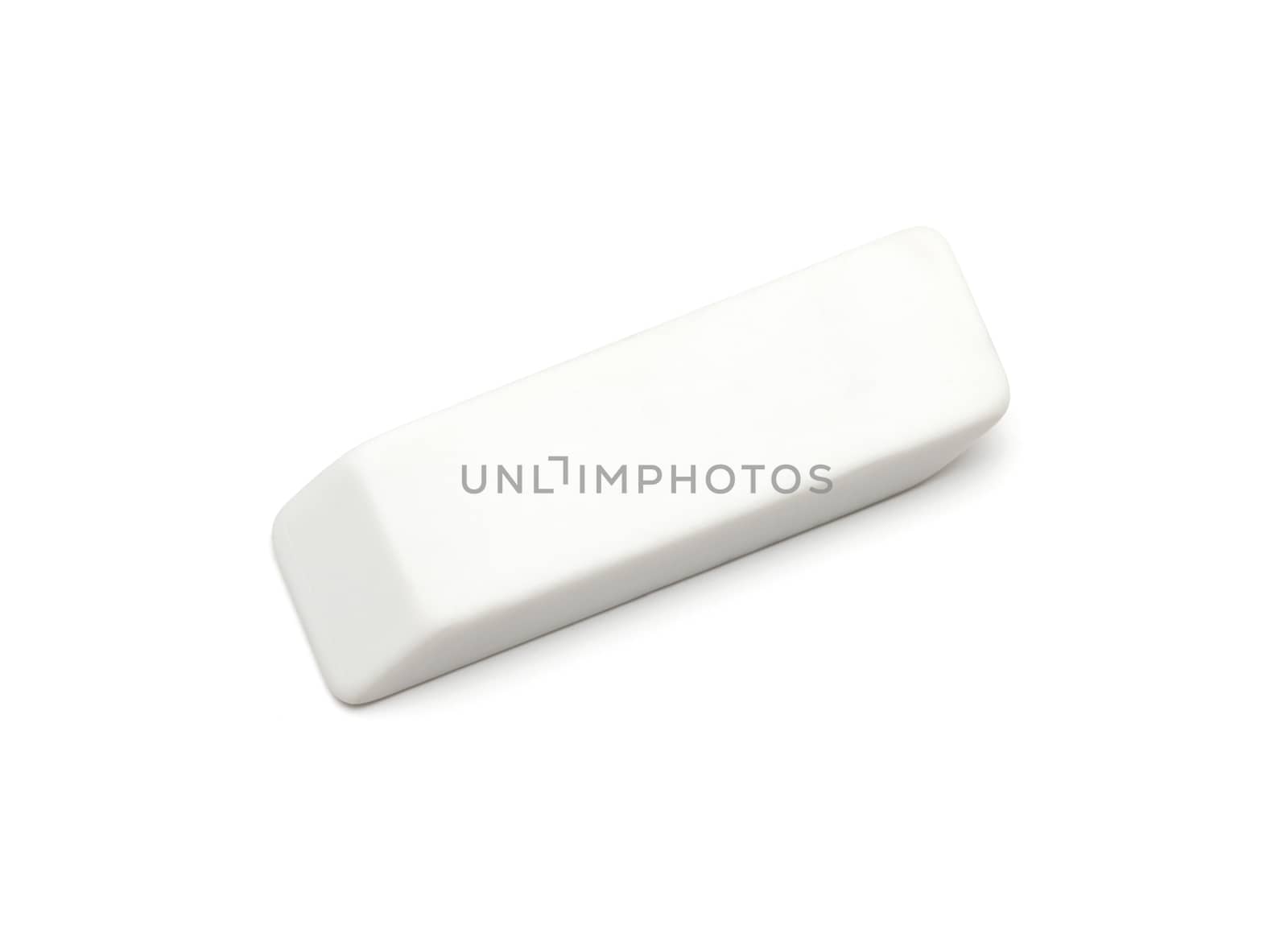 white eraser on a white background