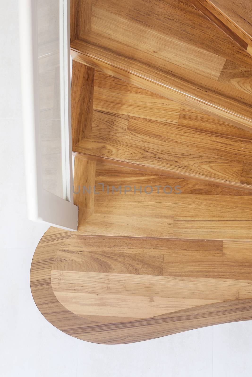 Part of interior wooden stairs  by vwalakte