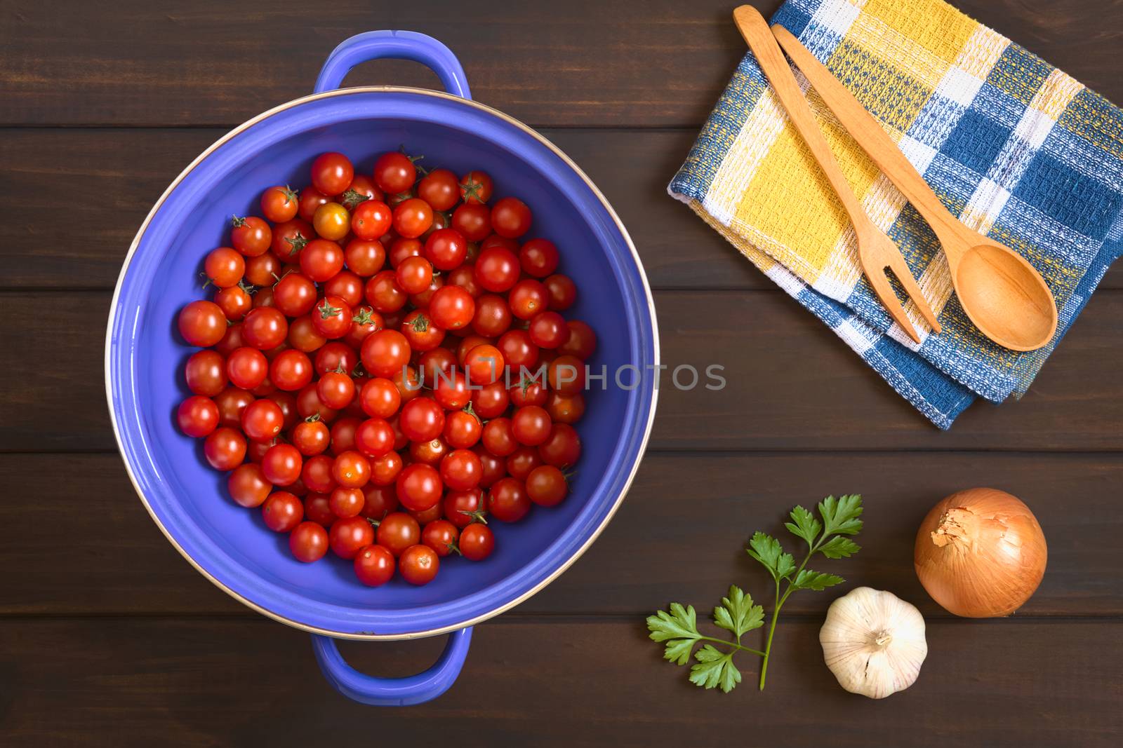 Cherry Tomatoes in Strainer by ildi