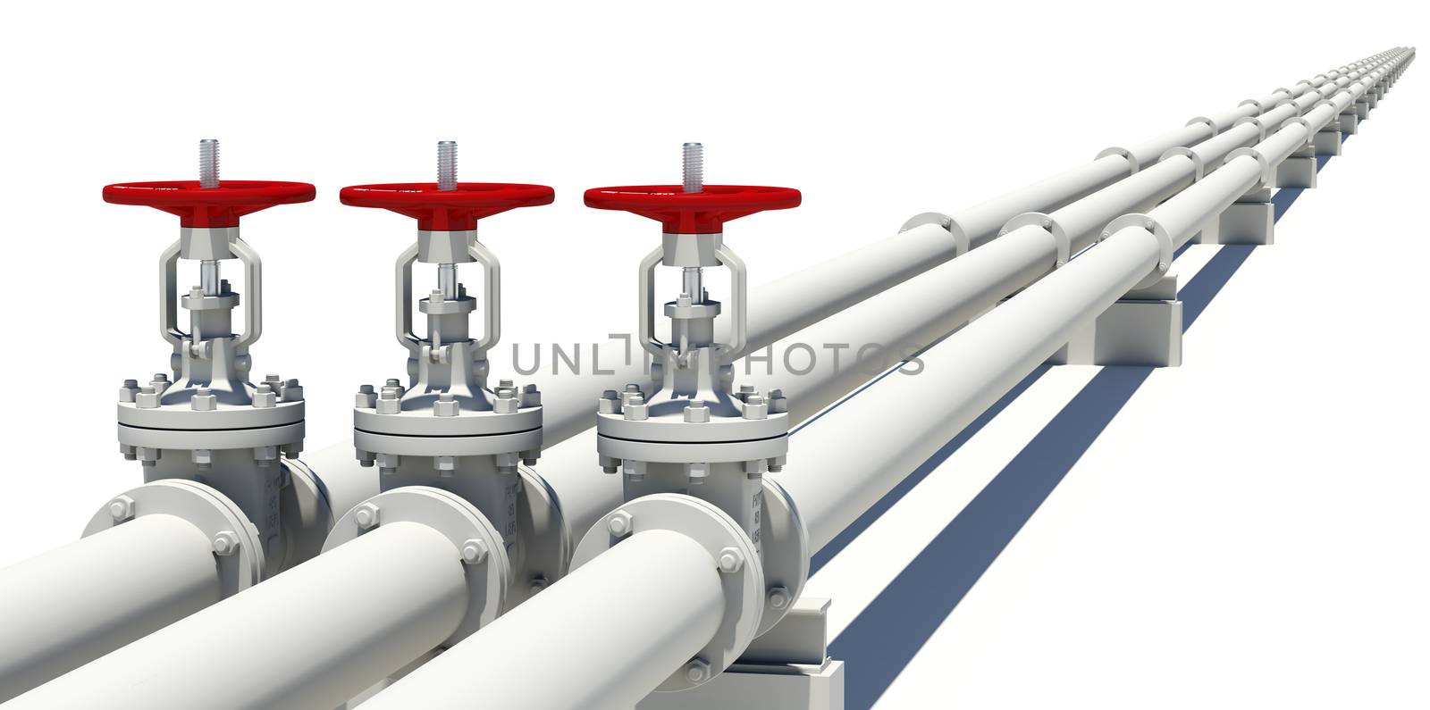 Three highly detailed valves and pipes by cherezoff