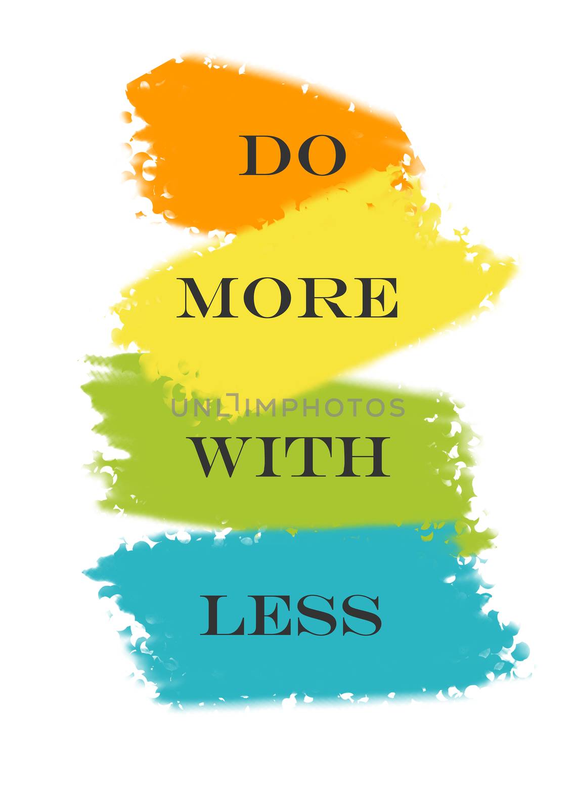 Do More with Less Quote on a white background by urbanbuzz