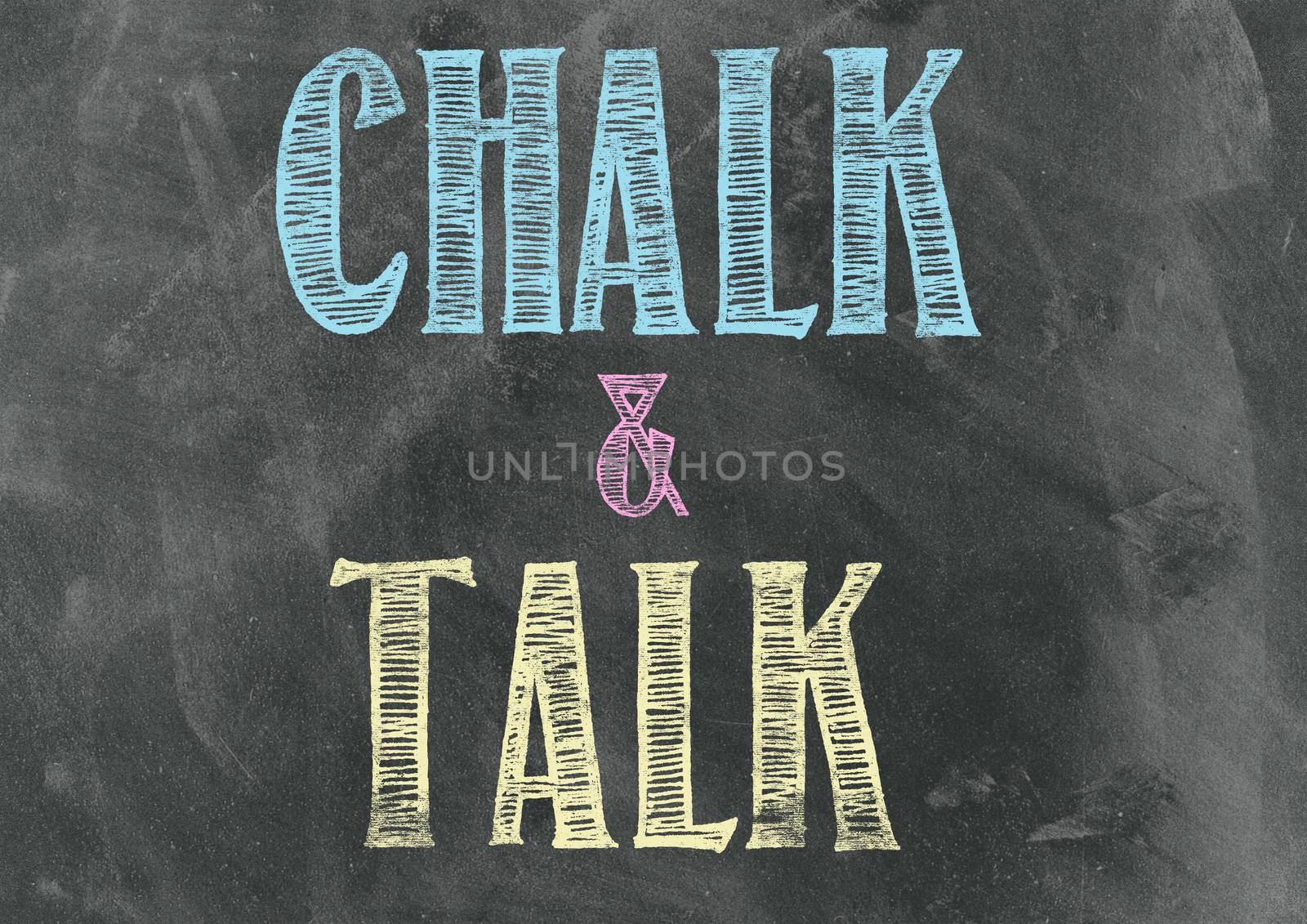 Chalk And Talk on a Blackboard by urbanbuzz