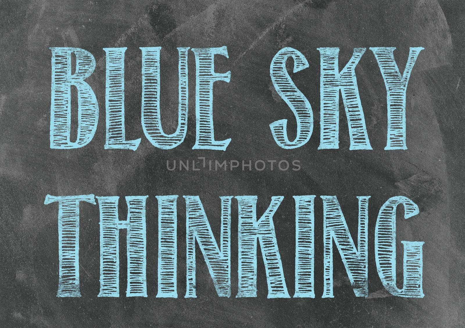 Blue Sky Thinking on a Blackboard by urbanbuzz