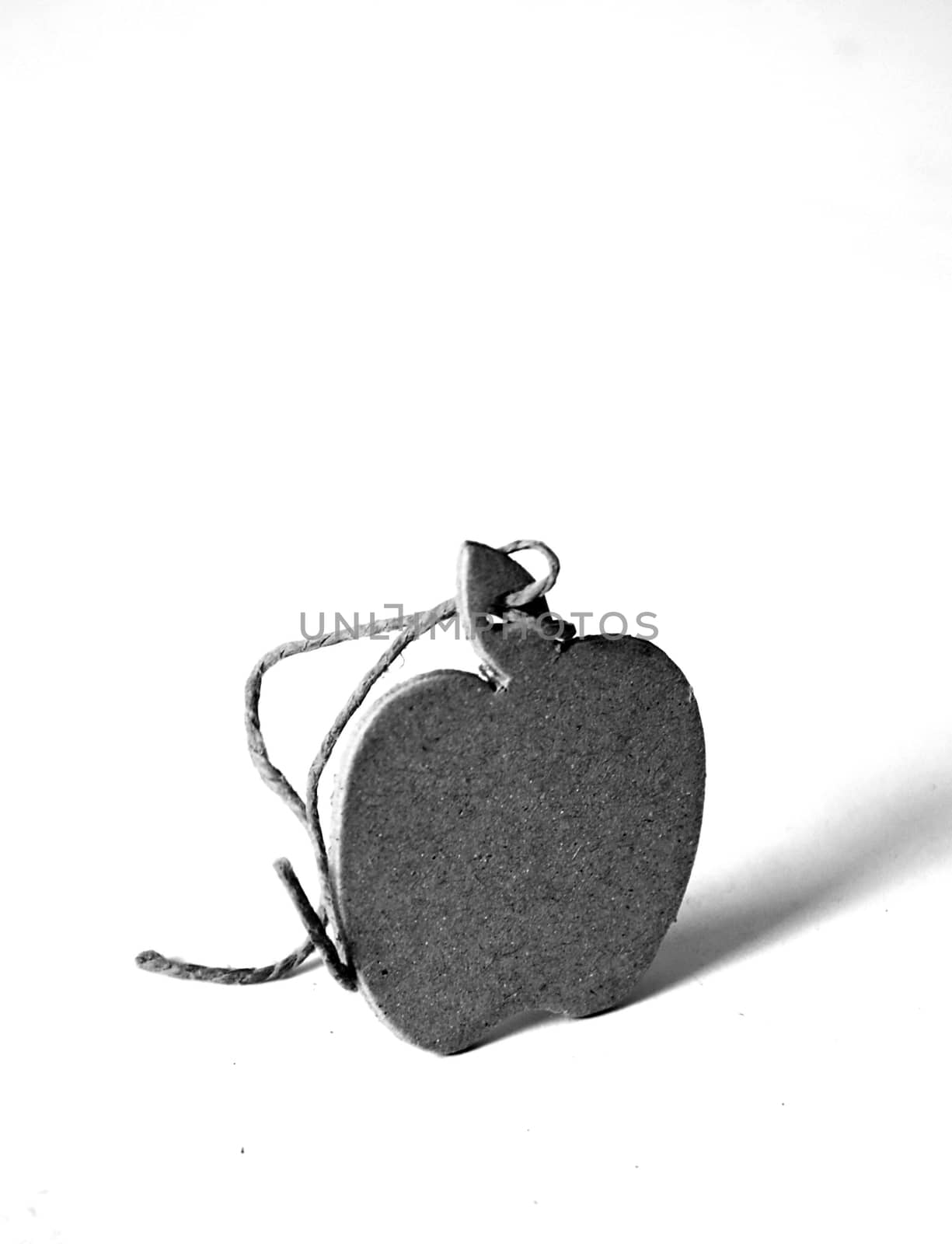 Picture of a Paper apple with shadow