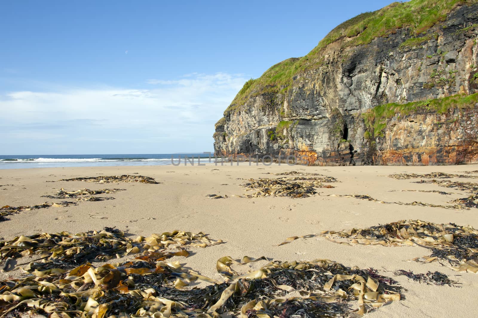 cliffs of Ballybunion on the wild atlantic way in county Kerry Ireland