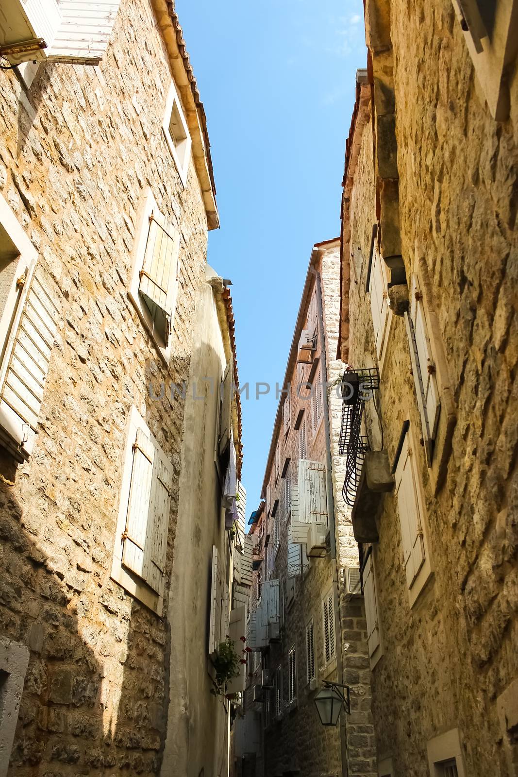 Montenegro, Budva - JUNE 06, 2014: view on old town