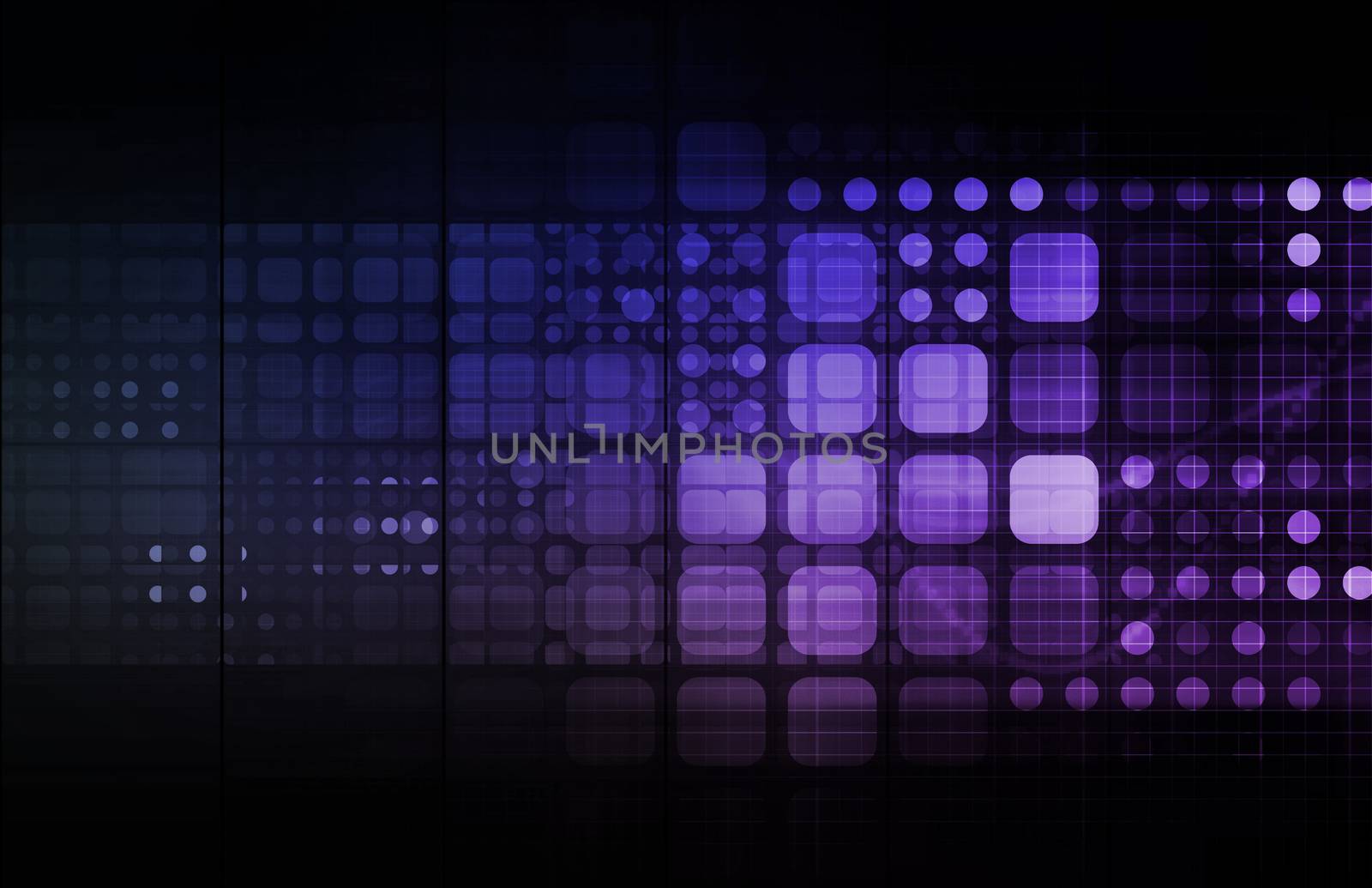 Science Research Background with Moving Data Art