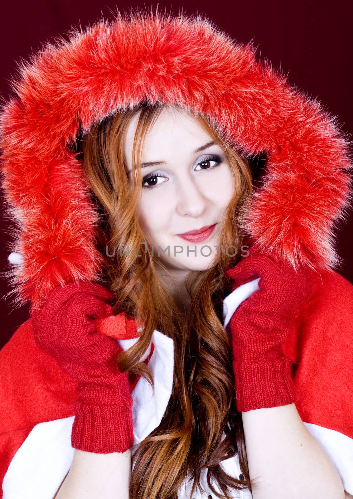 Beautiful girl and Christmas spirit by Irina1977
