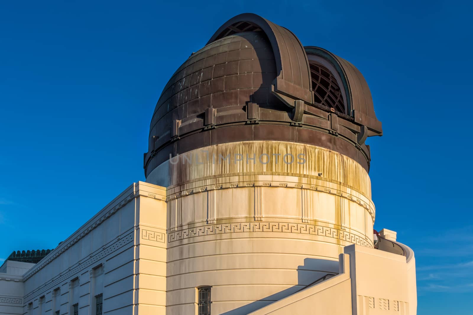 Historic Griffith Observatory in the Hollywood Hills of Los Angeles, California.