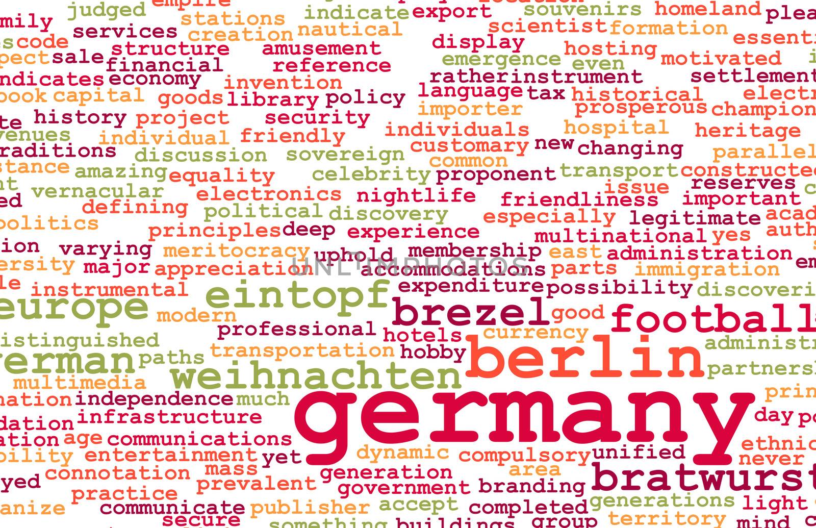 Germany as a Country Abstract Art Concept