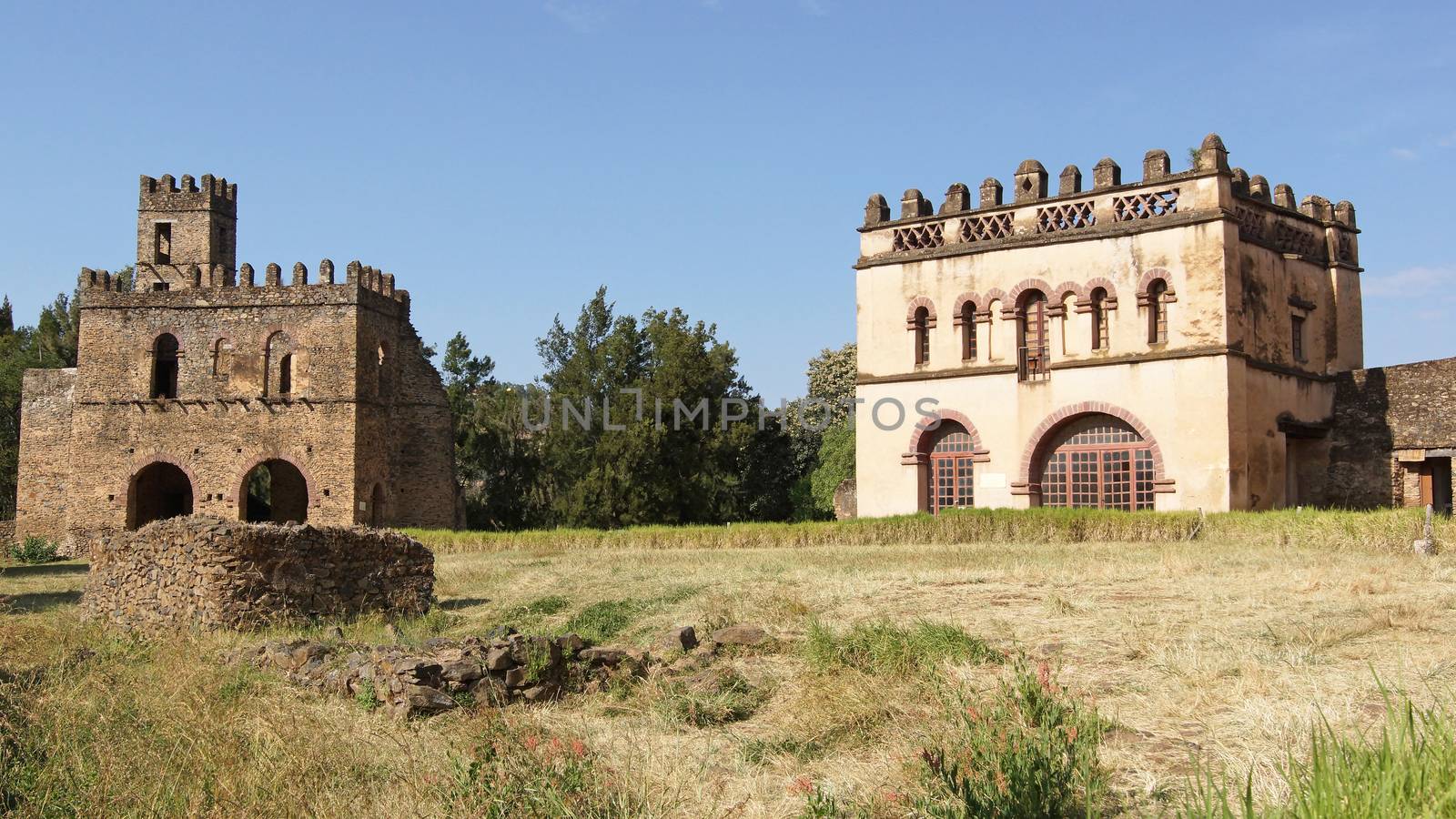 Ruins of the palaces of Gondar, Ethiopia, Africa