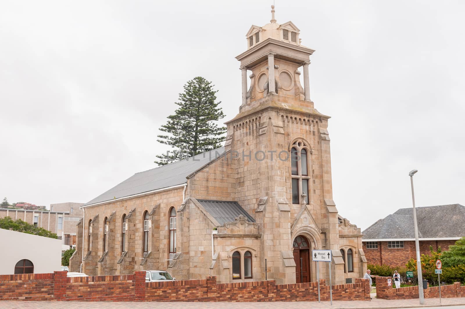 MOSSELBAY, SOUTH AFRICA - DECEMBER 30, 2014: Historic old building of the Dutch Reformed Church