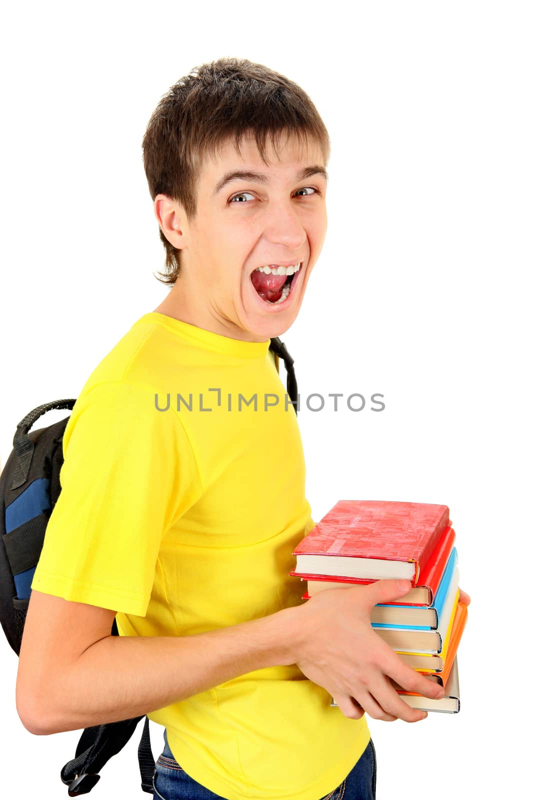 Student with the Books by sabphoto