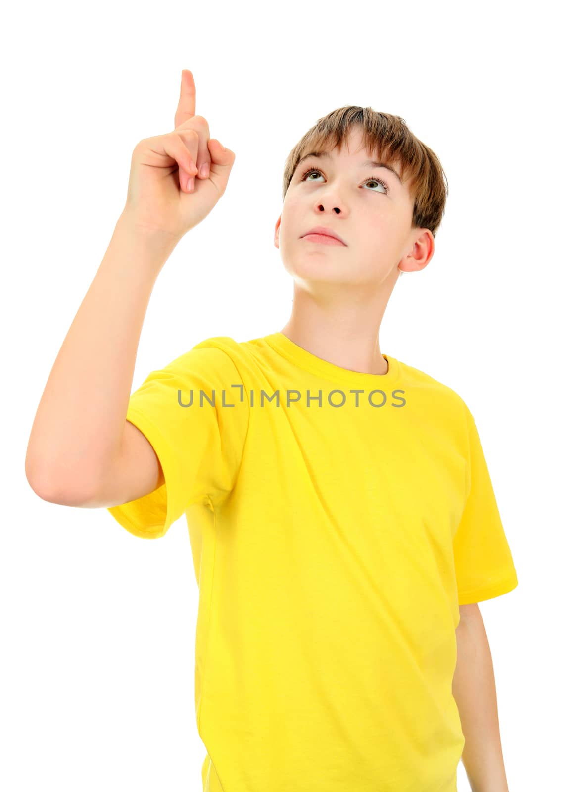 Kid Pointing Up by sabphoto