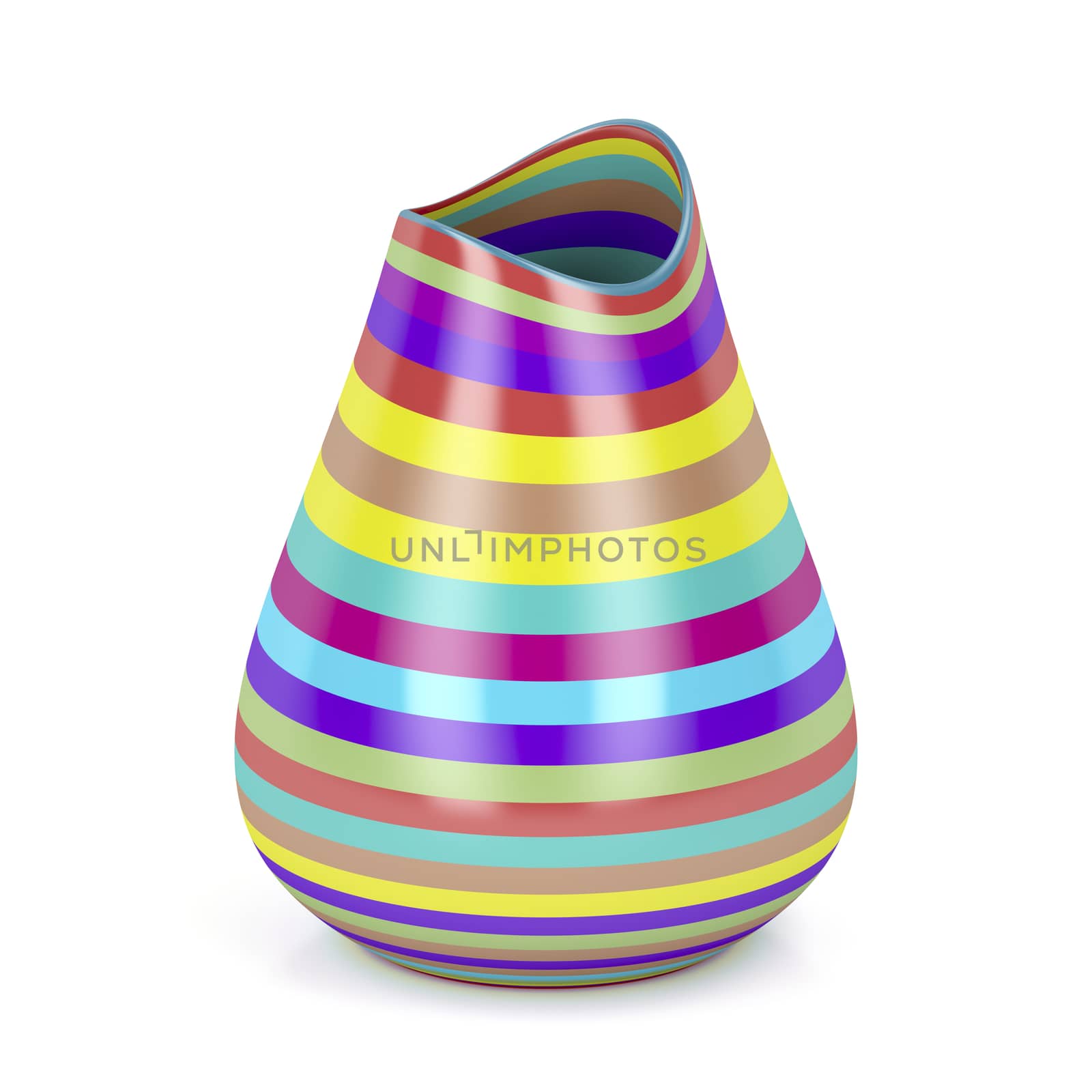 Striped vase by magraphics